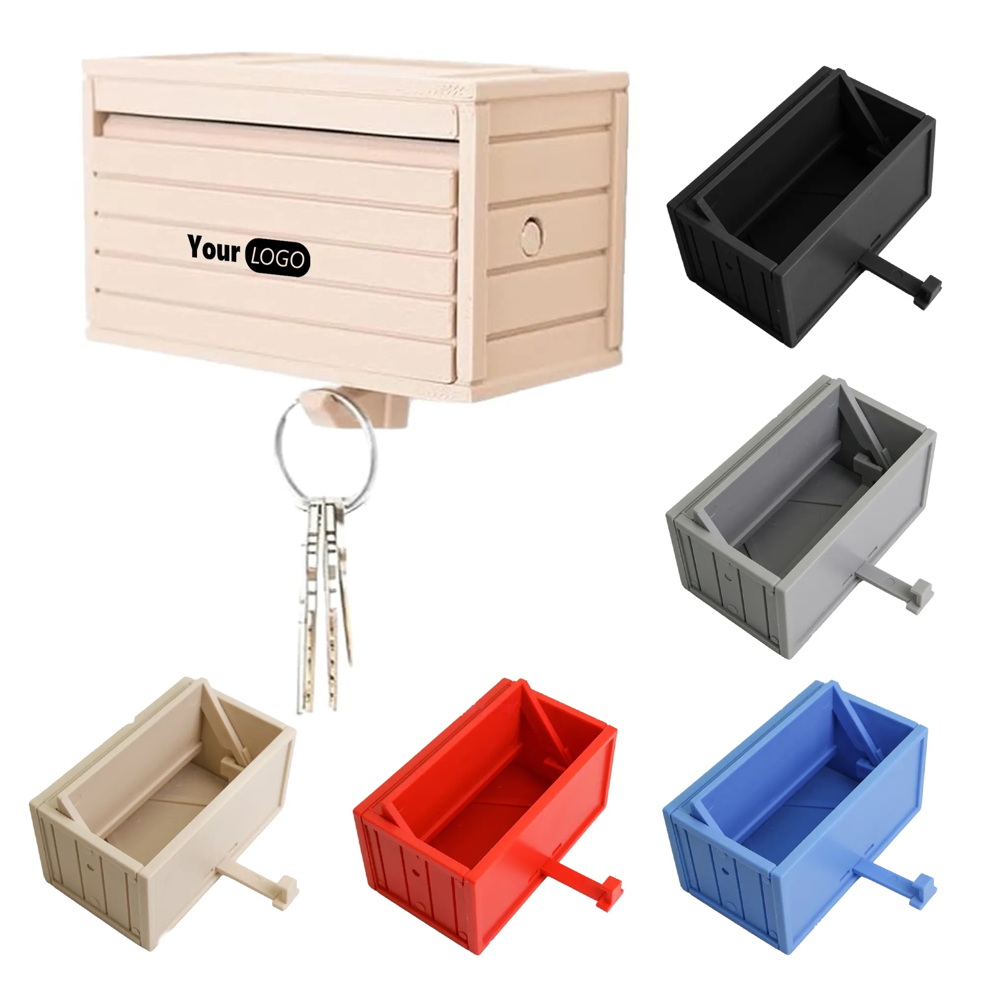 Car Garage Key Holder With Opening Door