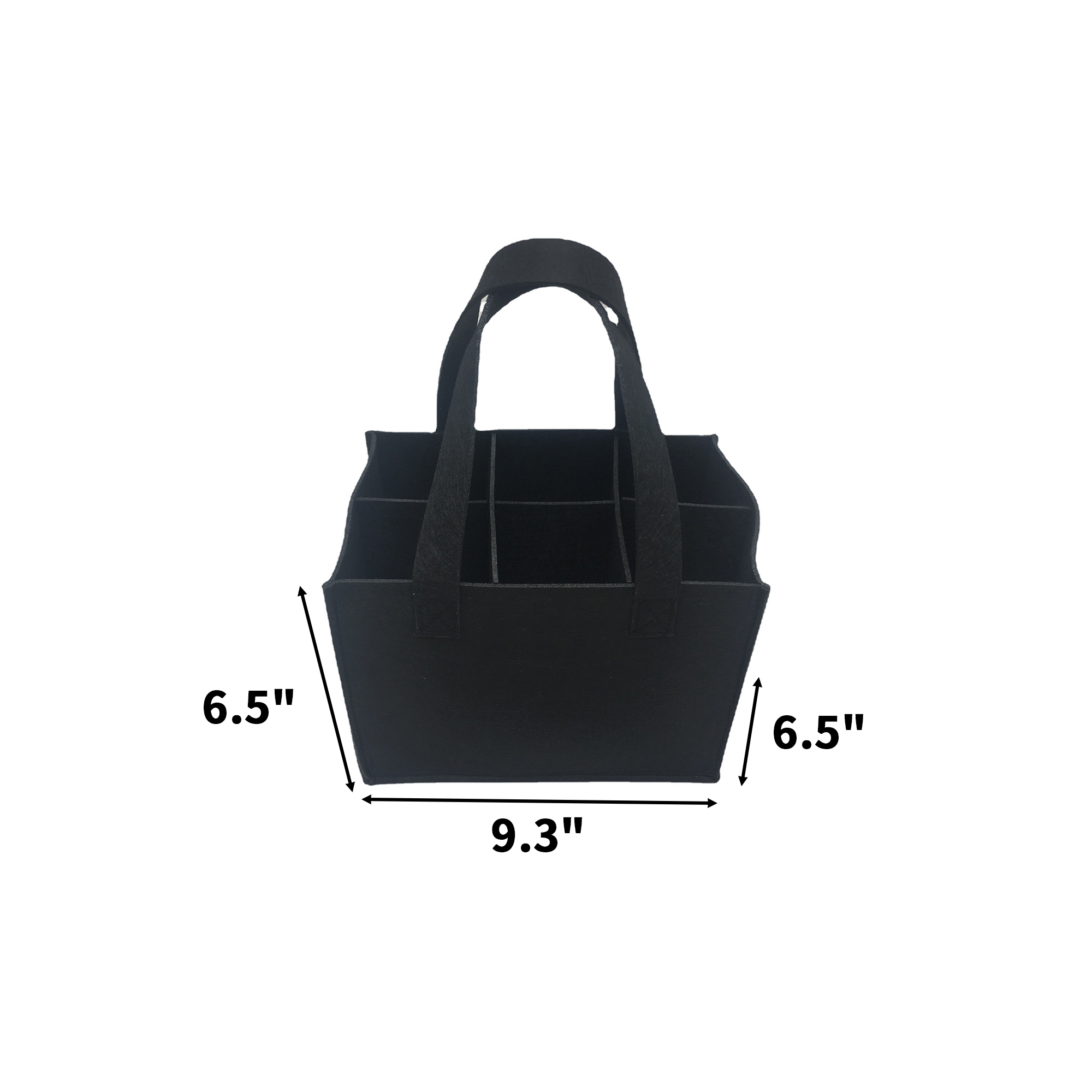 Six Compartment Non Woven Wine Carrier Tote With Divider 4