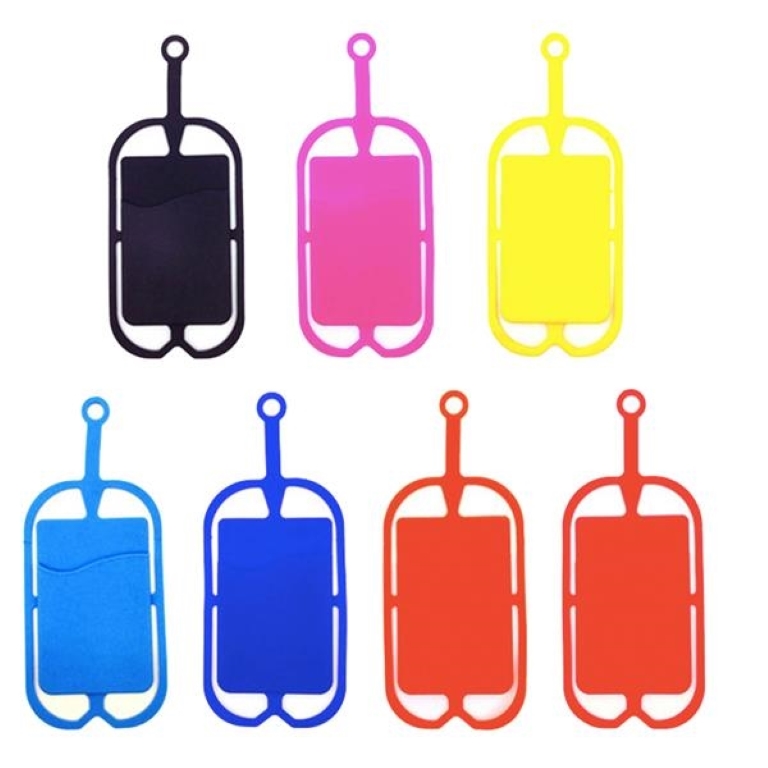 Mobile phone silicone lanyard card holder 2