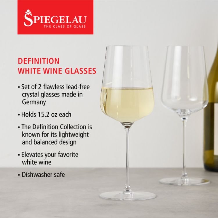 Spiegelau Definition 15.2 oz White Wine Glass, set of 2 3