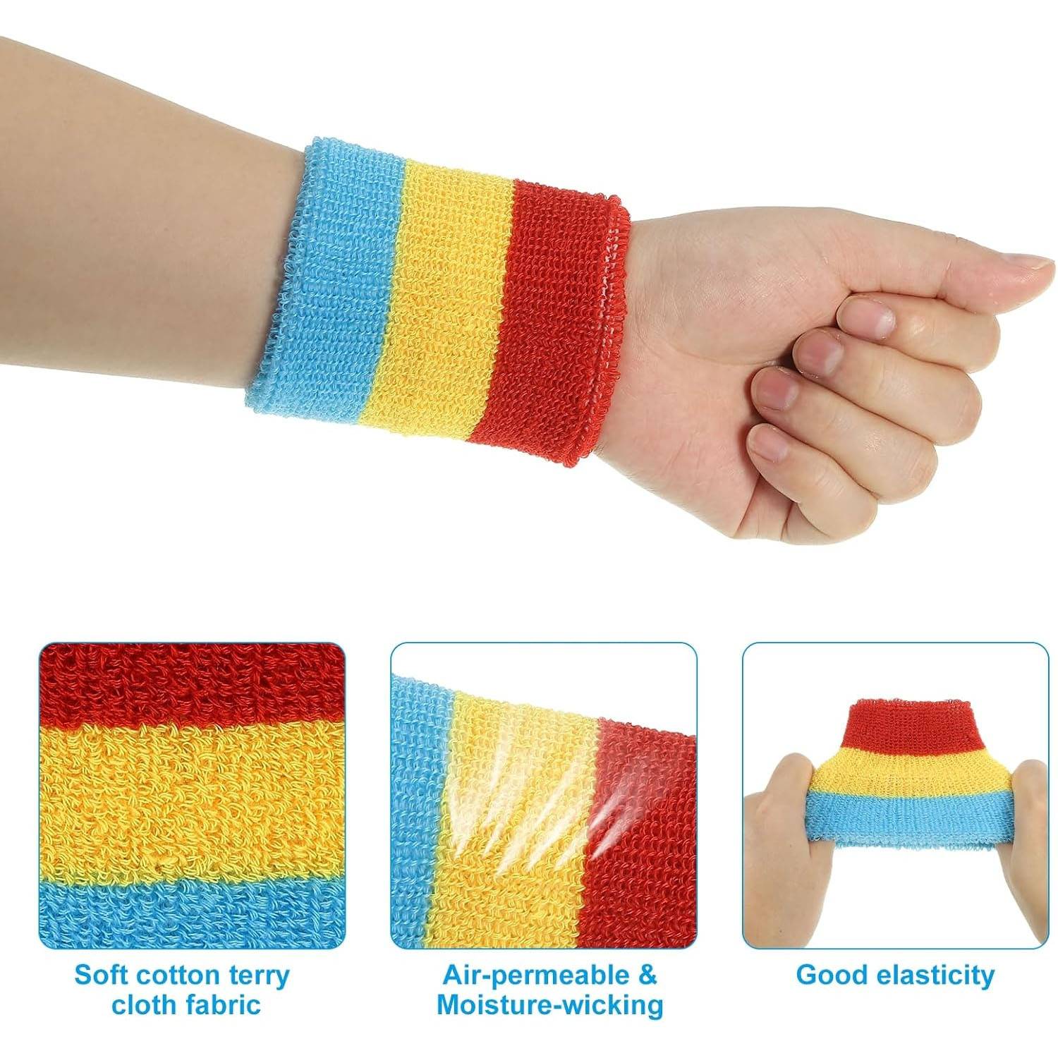 Sports Headband Wristband Set 4