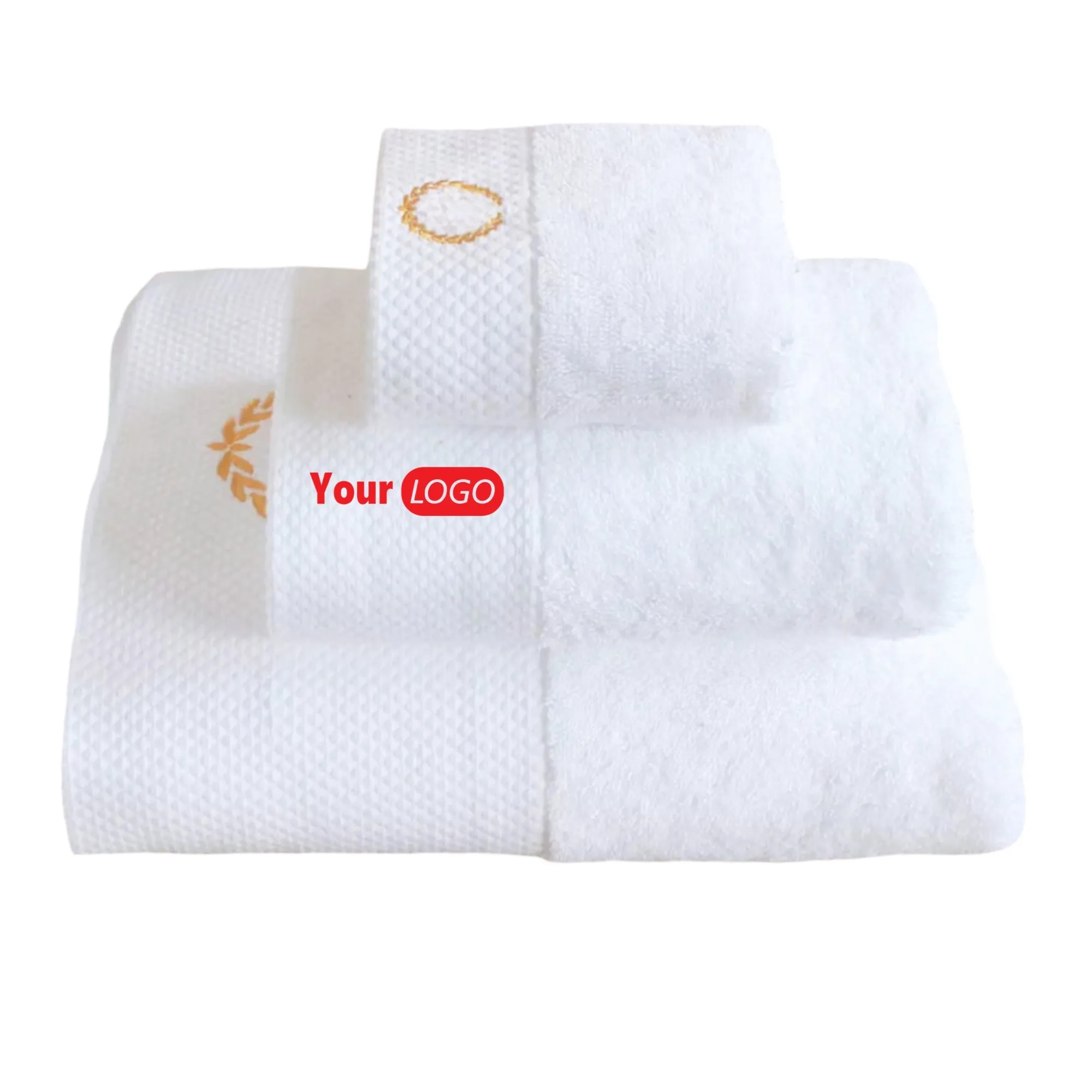 Low MOQ Embroidery Logo Basics Bath Towels 100% Cotton 2