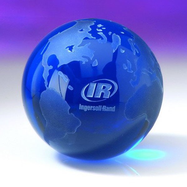 Optical Crystal Globe Paperweight with flat bottom 2