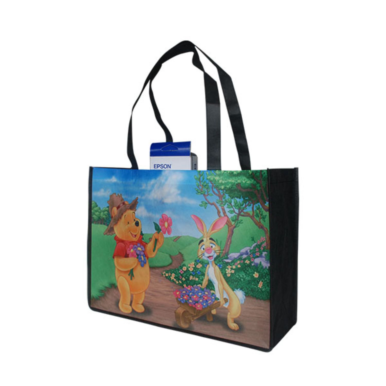 100 GSM Full Color Extra wide Shopping Tote Bag with 6" Gusset (16" x 12" x 6")