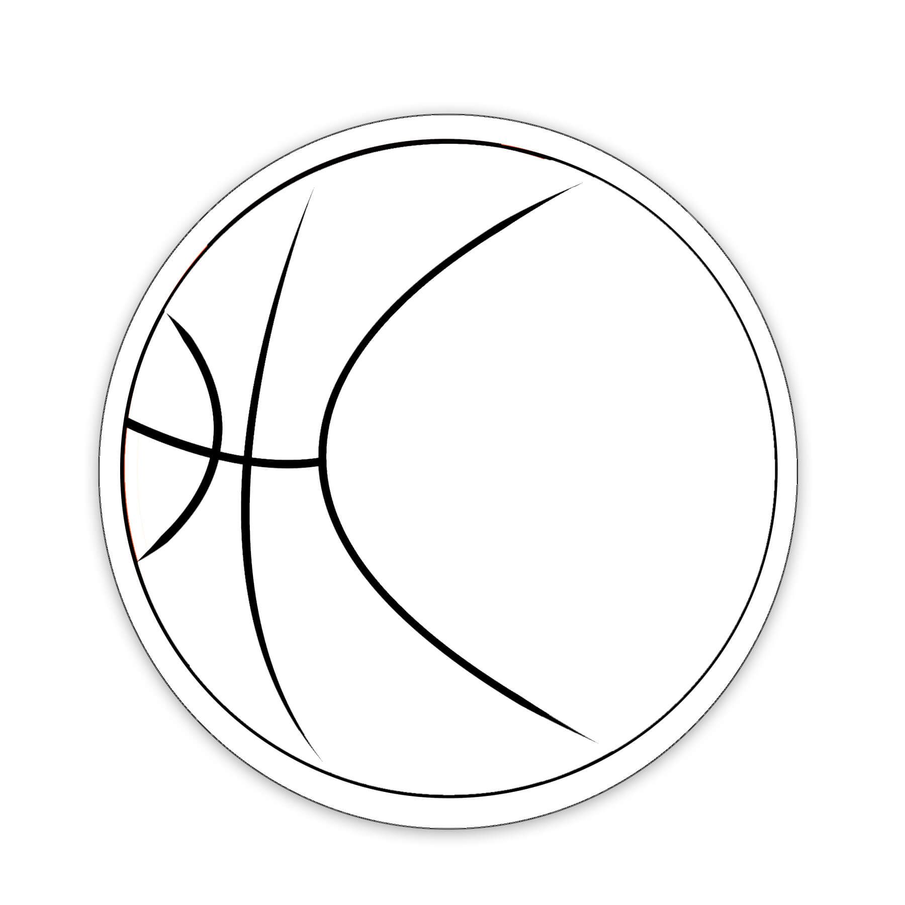 Basketball Shaped NoteKeeper™ Magnet 20 Mil 7