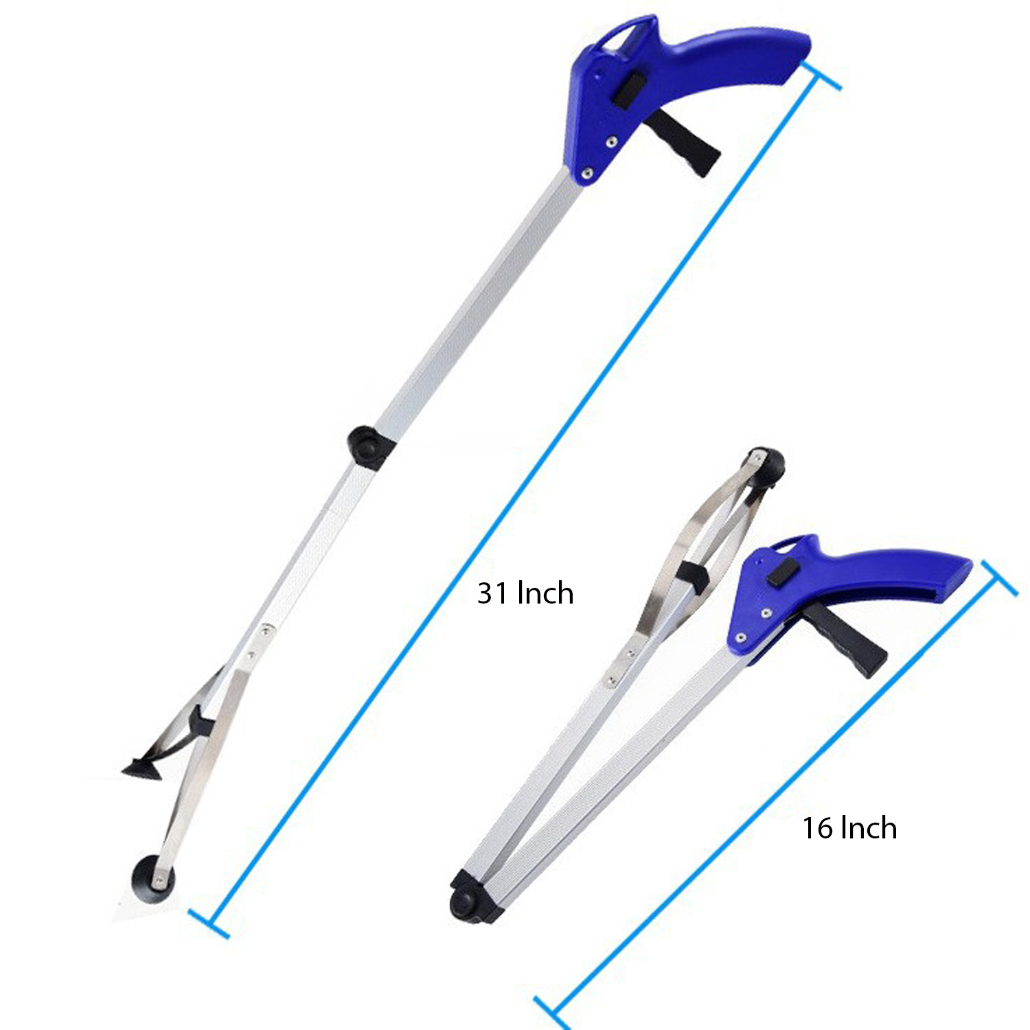 Aluminum Alloy Folding Garbage Clip Picker 5
