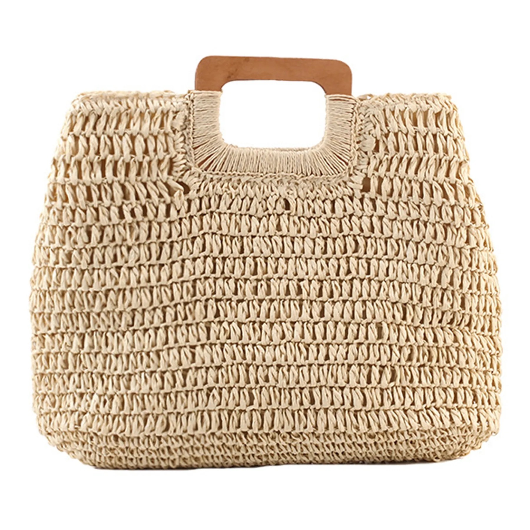 Straw Tote Bag, custom tote bag with logo imprint 3