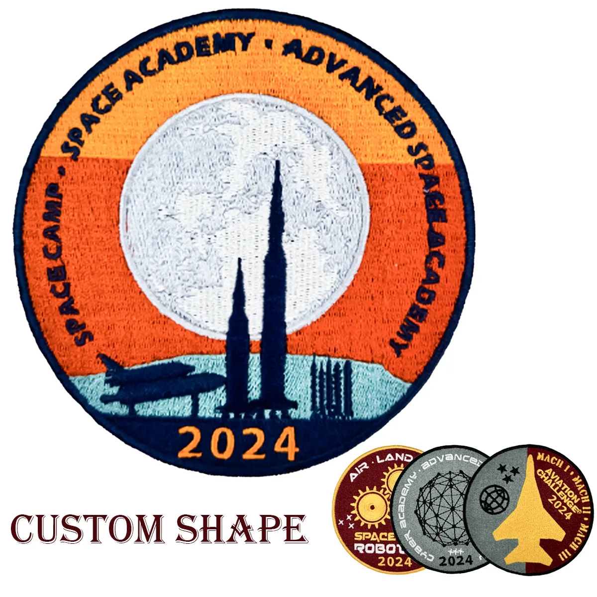 Custom Size & Shape Embroidered Patches 2