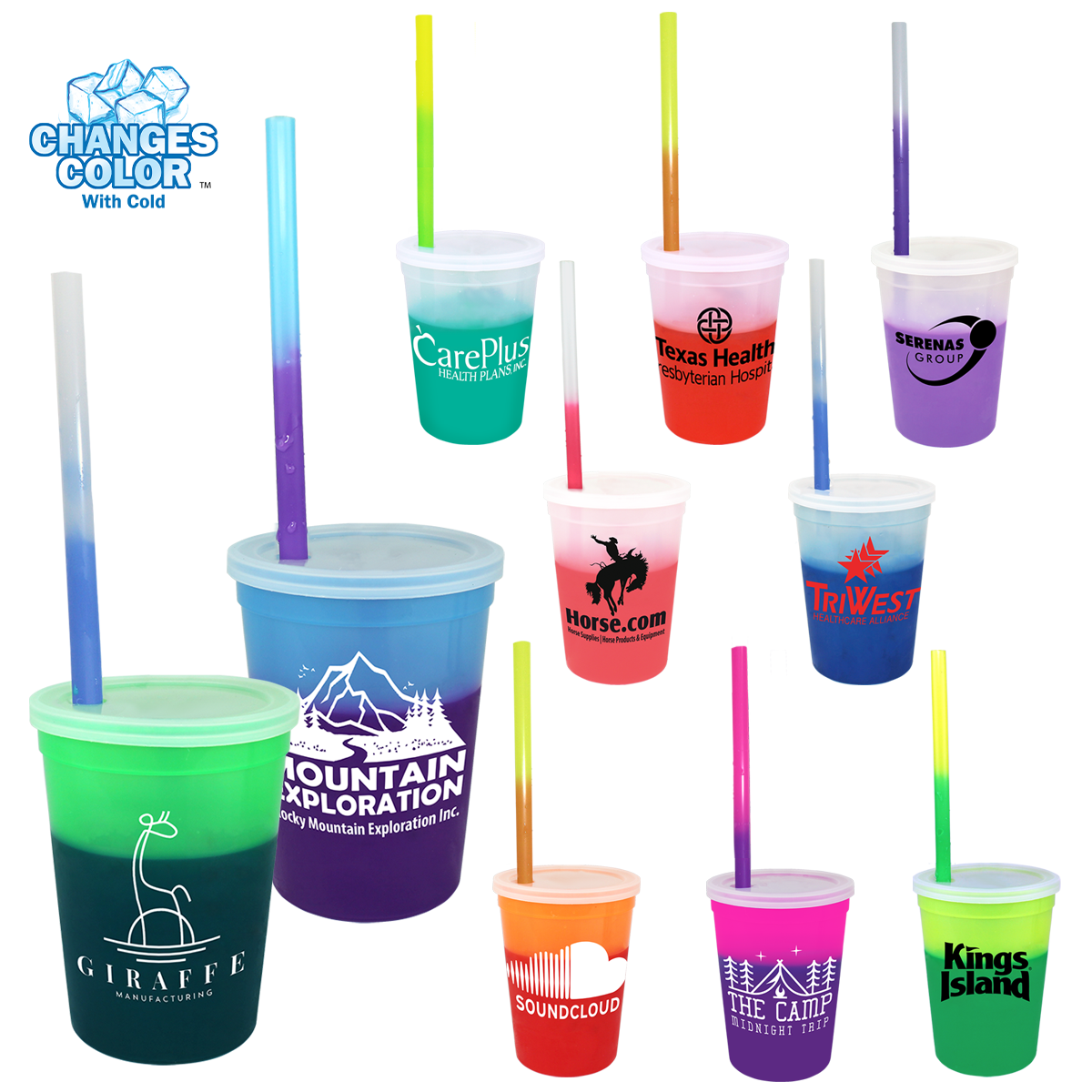 Mood™ 12 oz. Stadium Cup/Straw/Lid Set 3