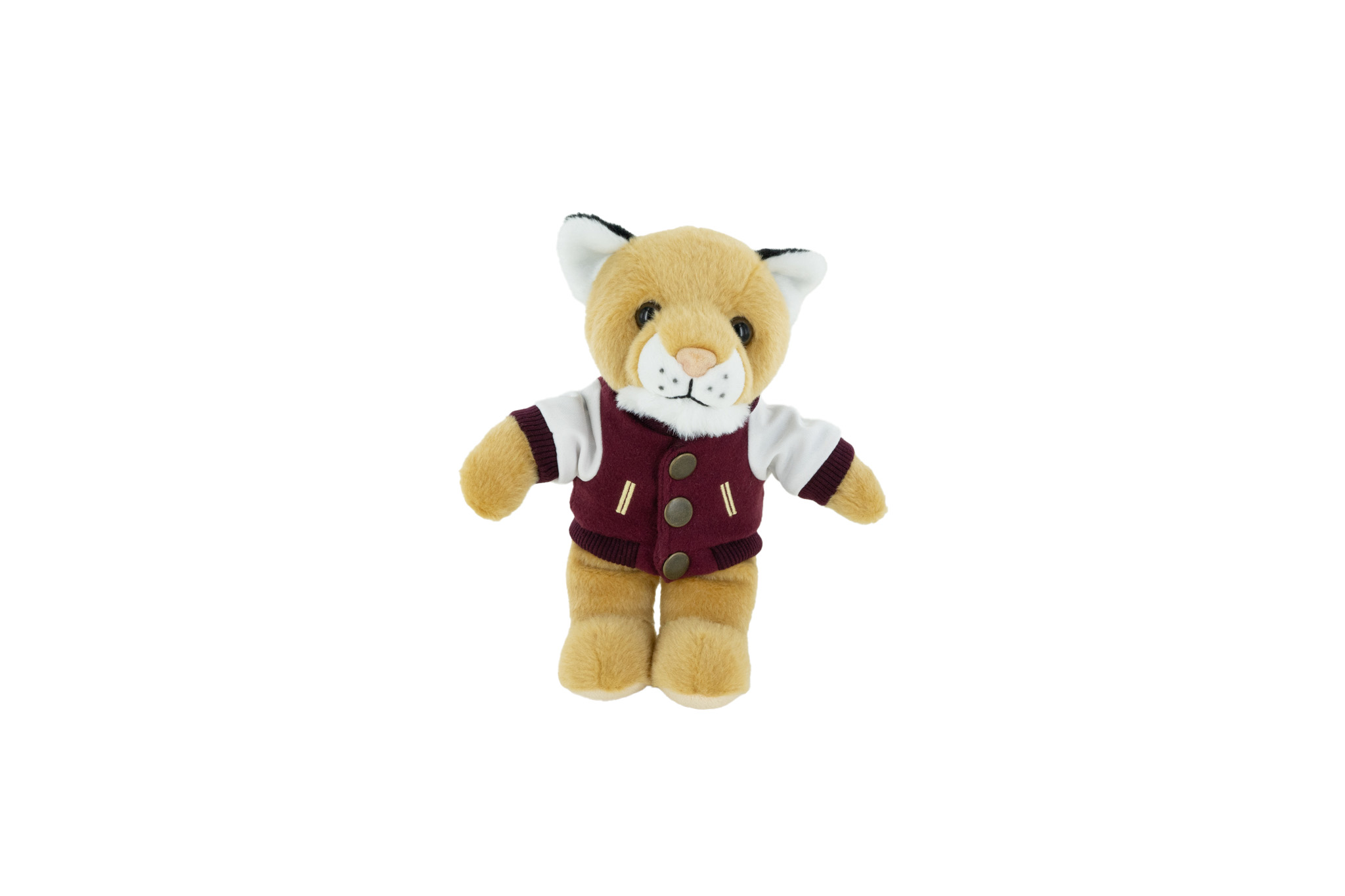 Plush Cougar with a Varsity Jacket 3