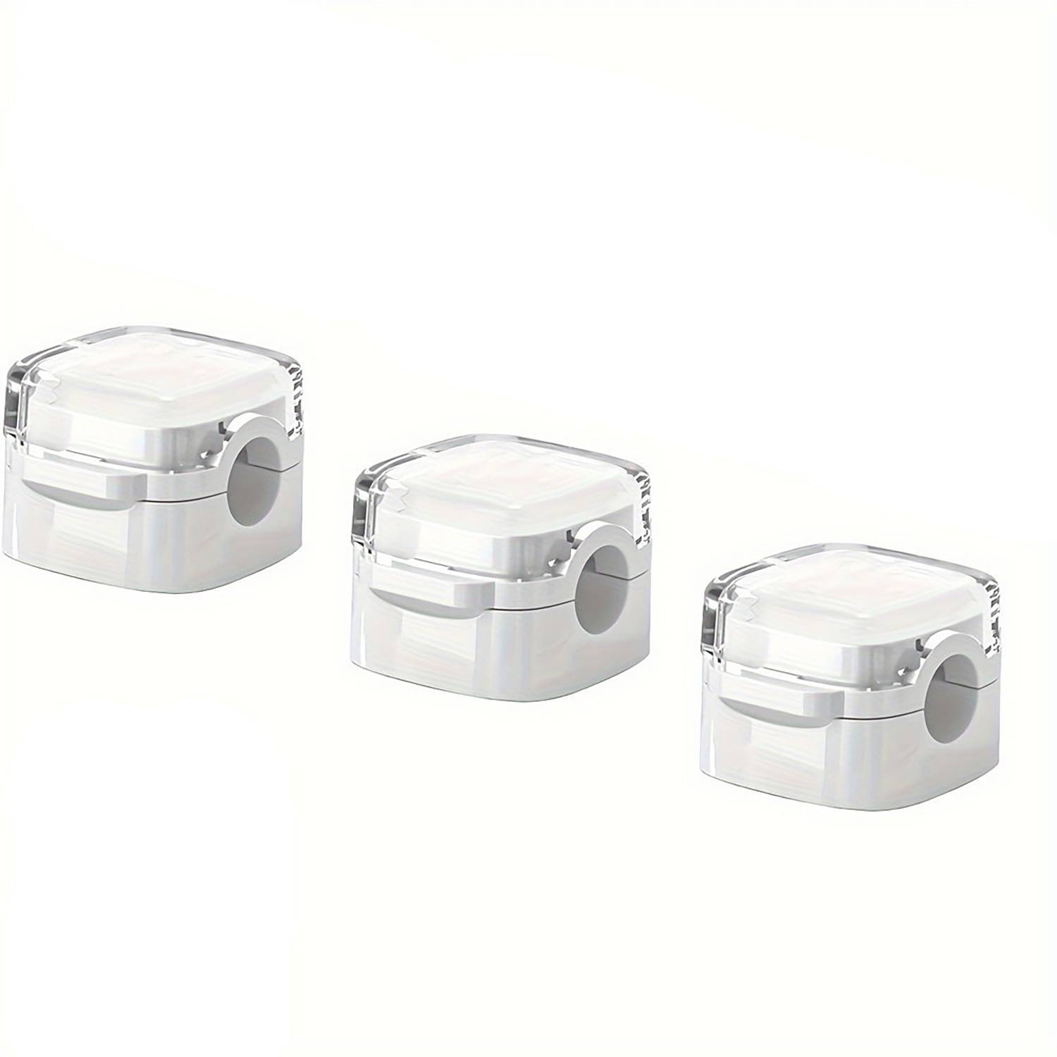 3Pcs ABS Magnetic Desktop Cable Organizer w/ Adhesive Base 6