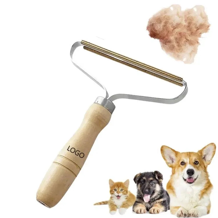 Carpet Pet Pet Hair Remover Brush With Wooden Handle 4