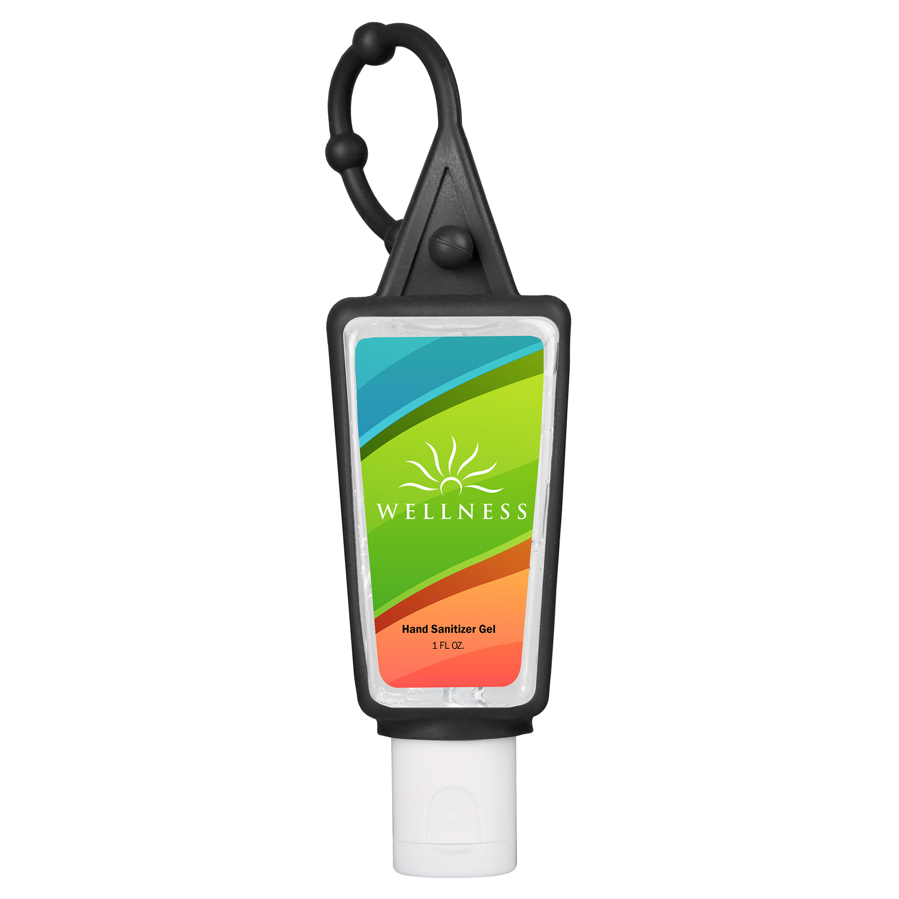 Hand Sanitizer Gel: 1 oz Bottle with Carabiner 8