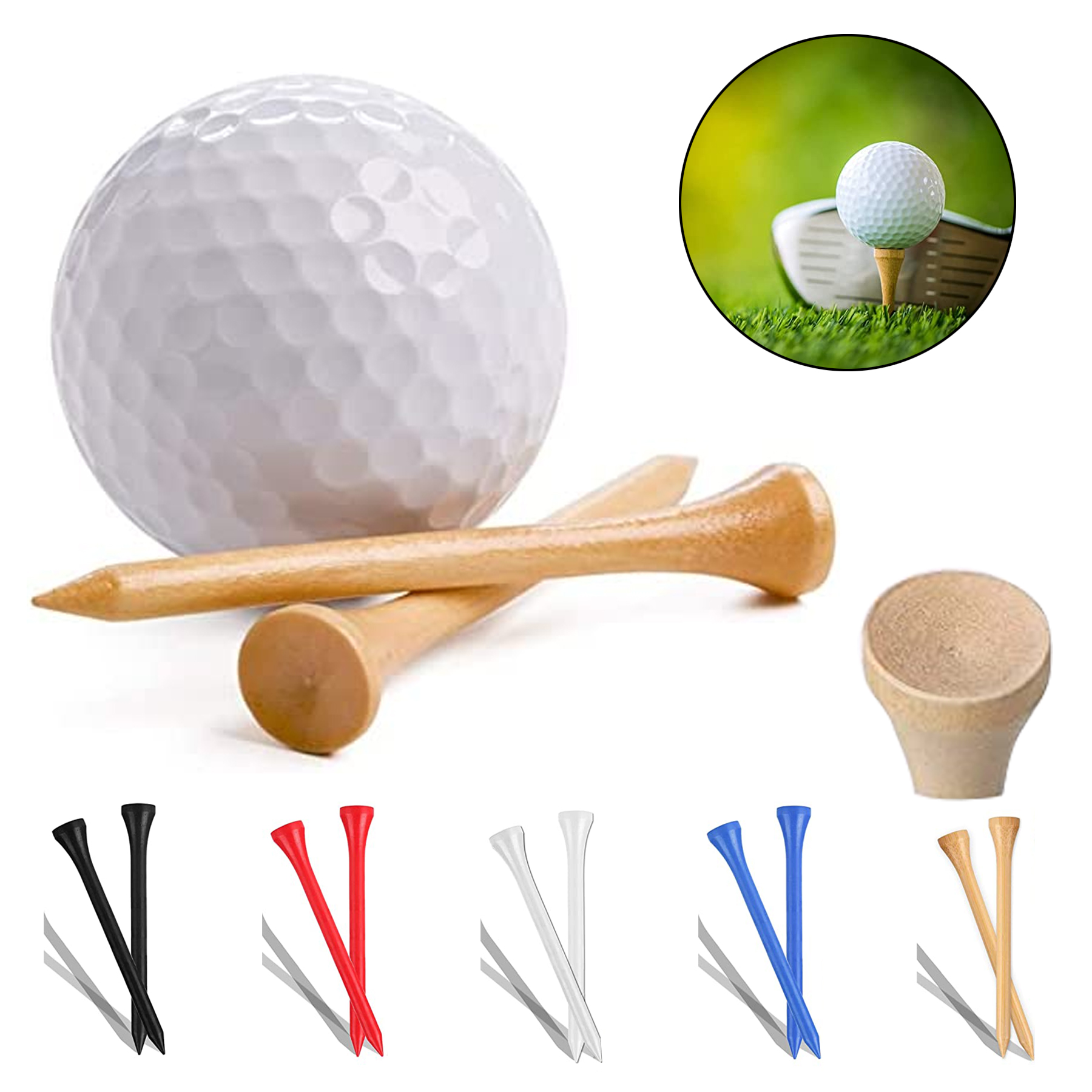 Wooden Golf Tees 1