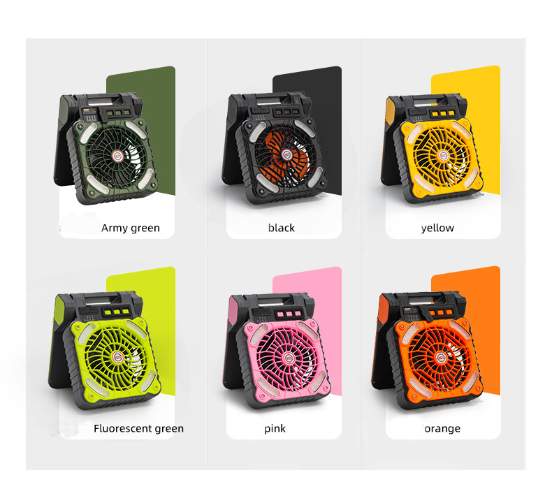 Solar-Powered Portable Camping Fan 6