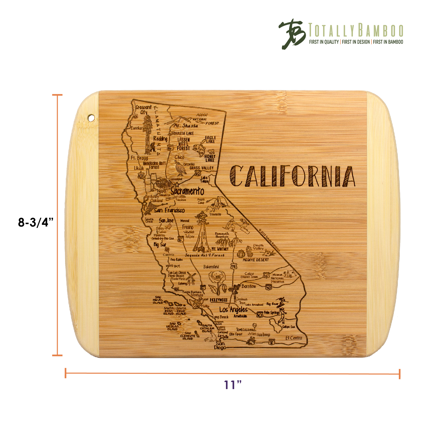 A Slice of Life California Serving & Cutting Board 6