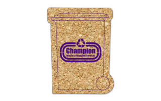 Recycling Bin Cork Coaster 4