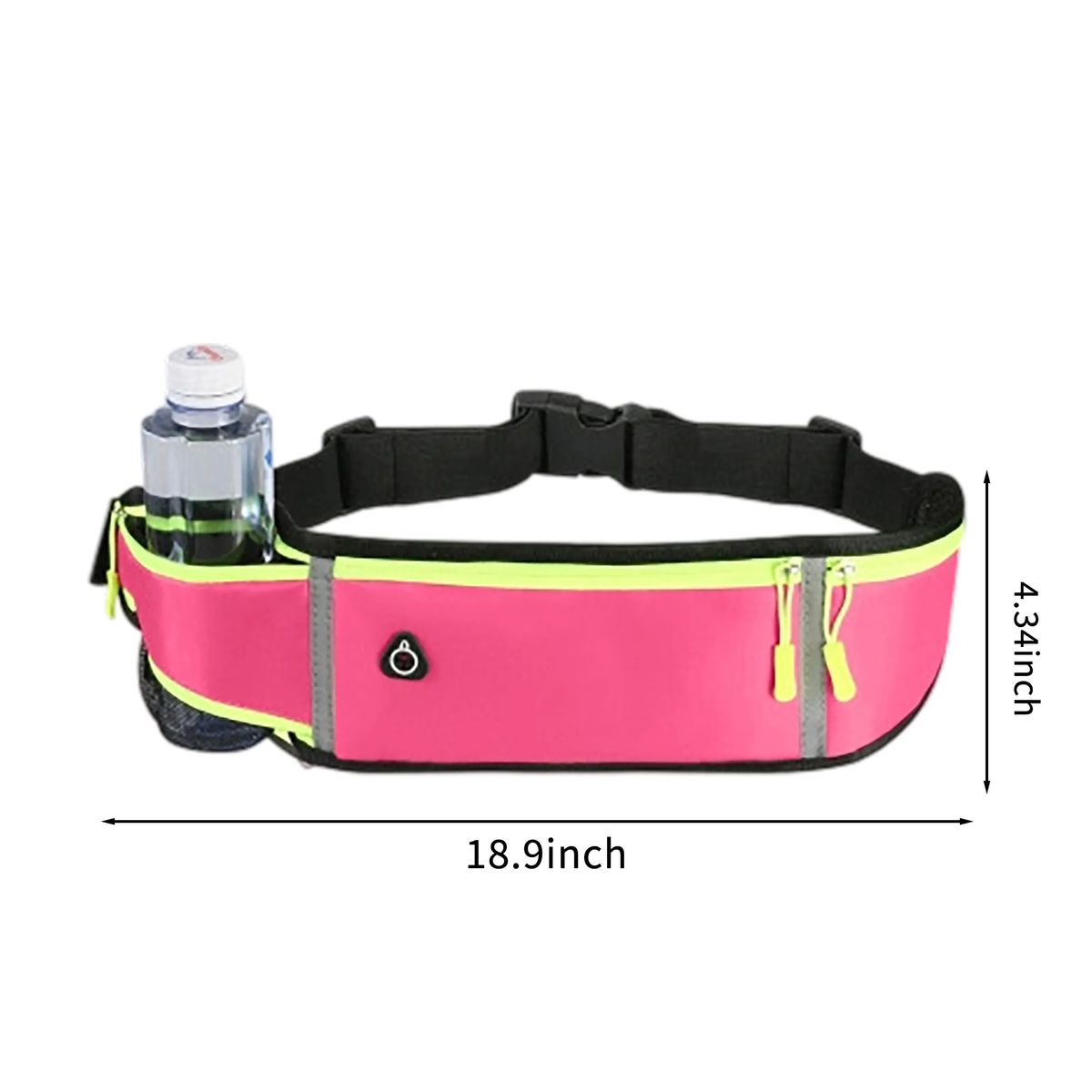 Water-Resistant Running Belt Fanny Pack with Logo Print 2