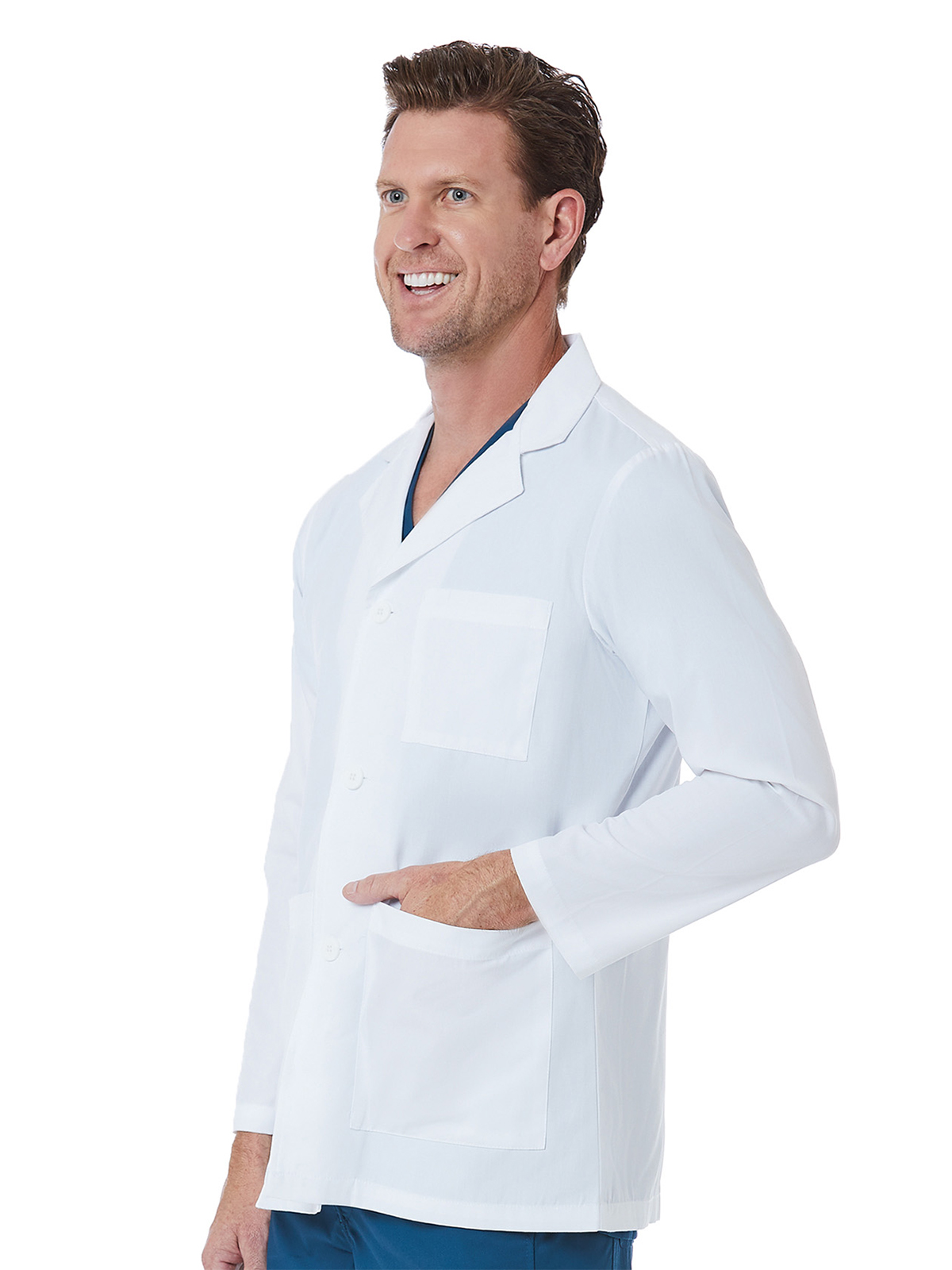Maevn - Red Panda - Men's Three-Pocket 30" Consultation Lab Coat 3