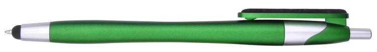 Ballpoint Pen & Stylus with Fiber Cloth Clip Cleaner – Colorful Barrel & Chrome Accents 3