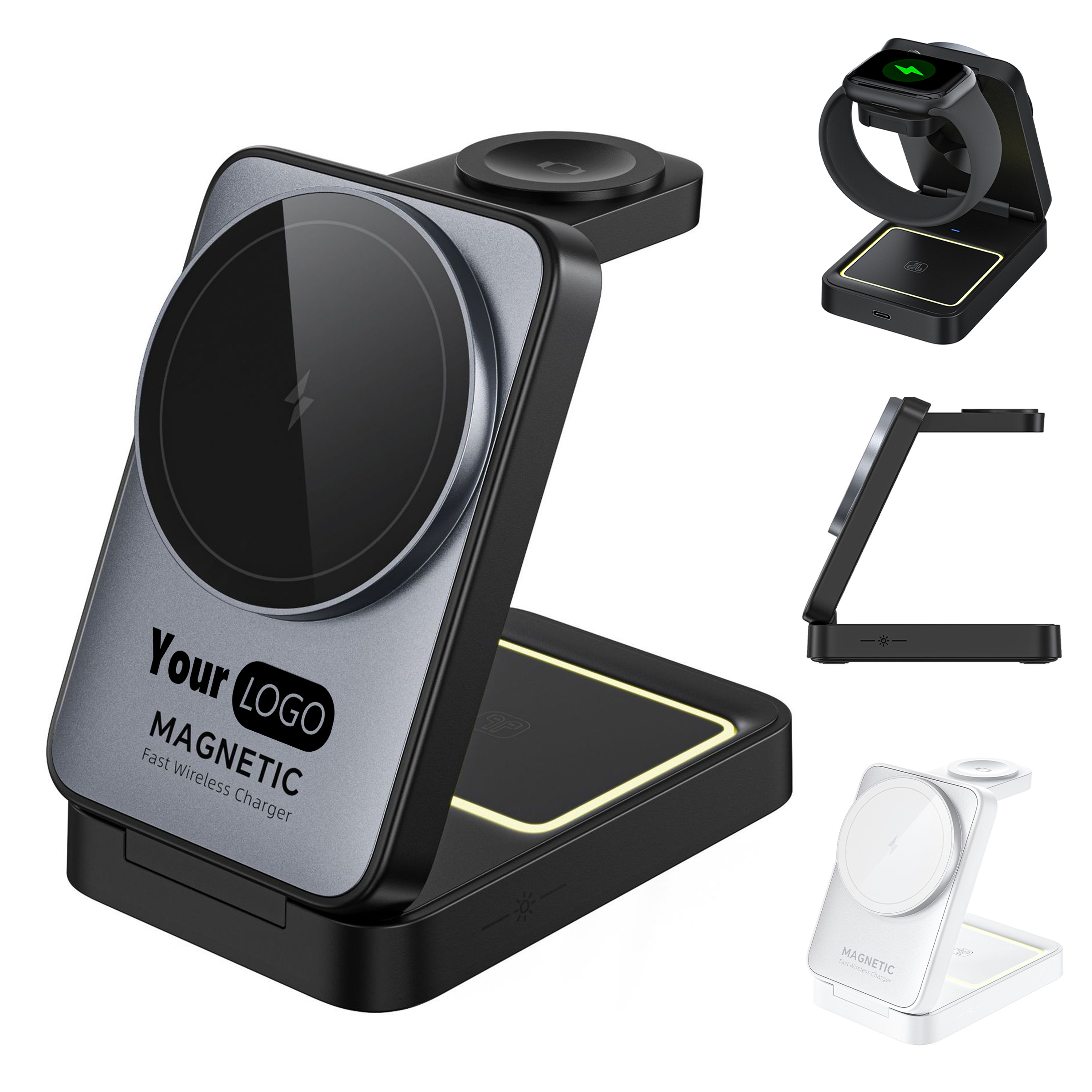 Abs Multi Functional Stand Wireless Charger 6