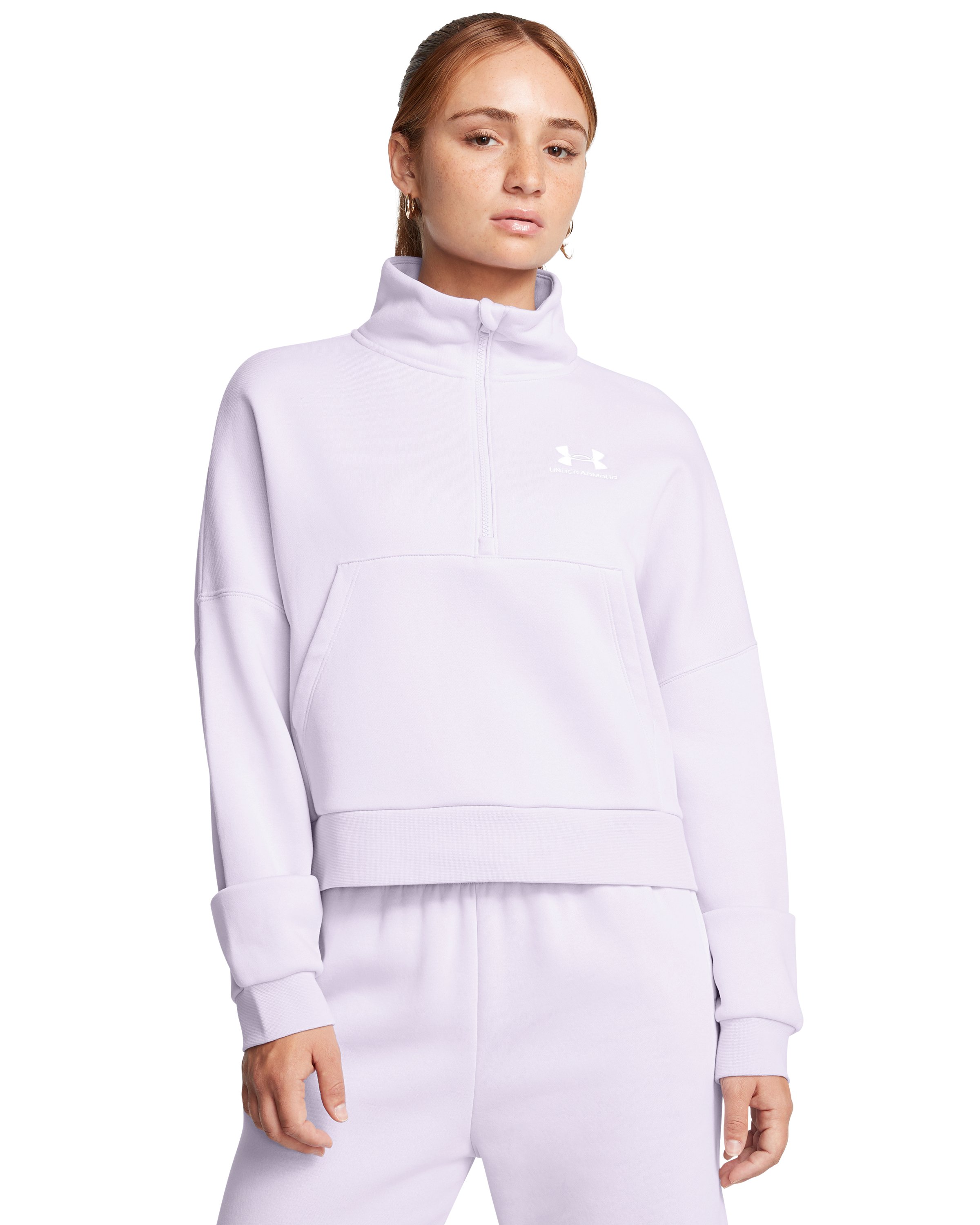 UA Icon Fleece Women's Oversized Zip 3