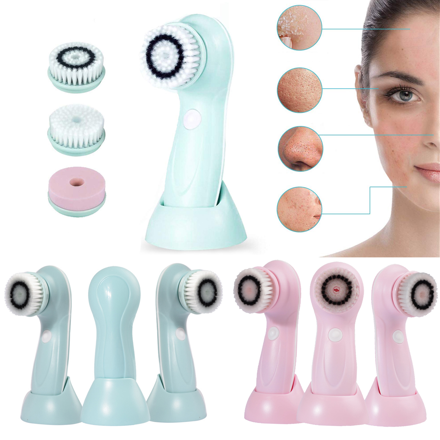Rechargeable Facial Cleansing Brush 3