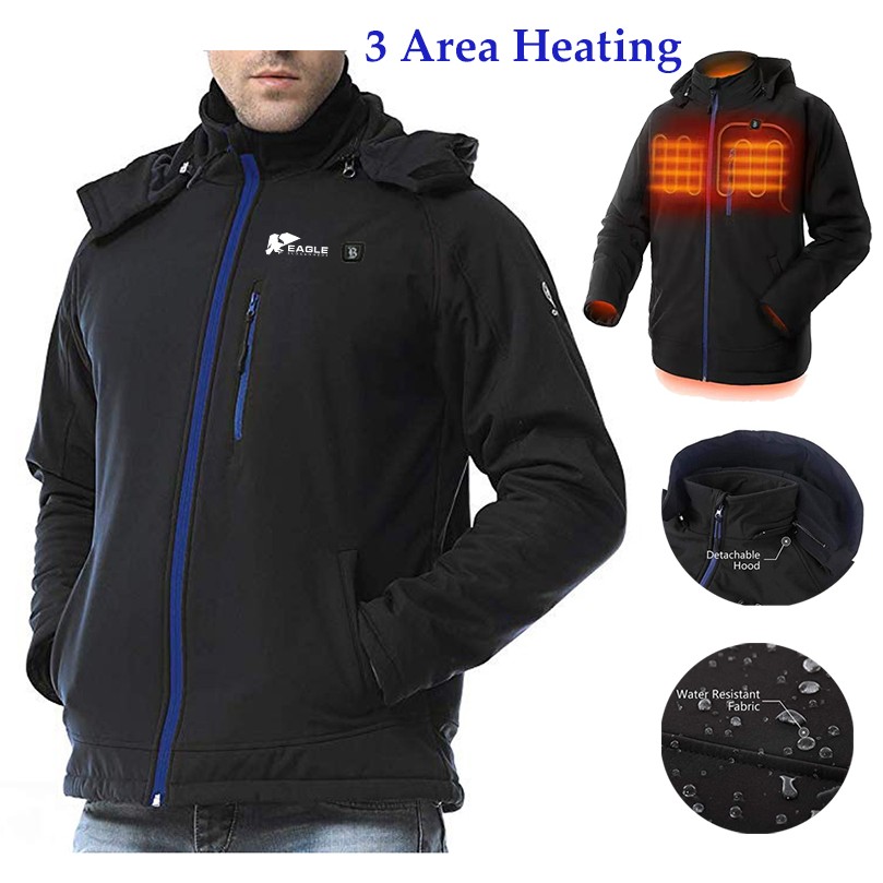 3 Area Heated Jacket Men Jacket Winter Warm Jacket 1