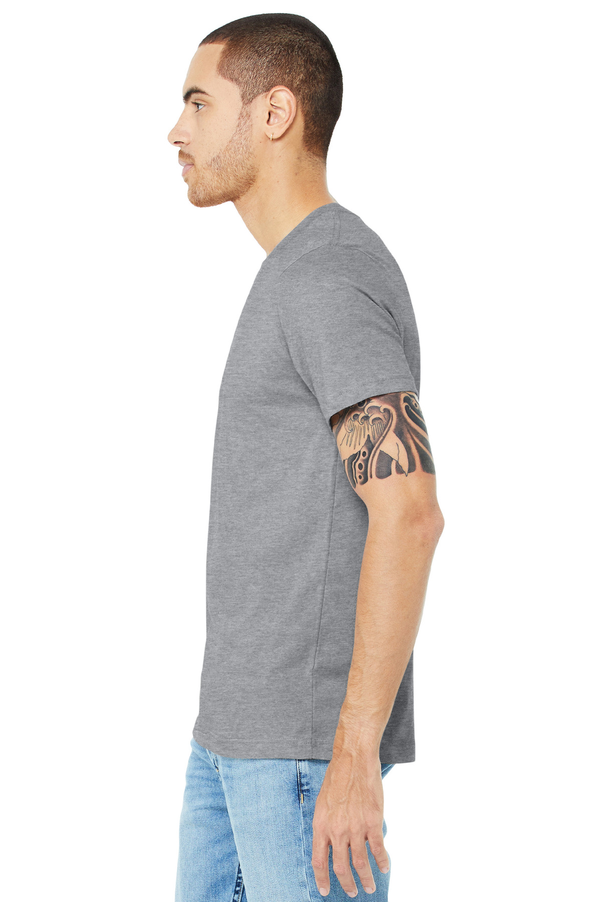 BELLA+CANVAS Unisex Heather CVC Short Sleeve Tee. BC3001CVC 234
