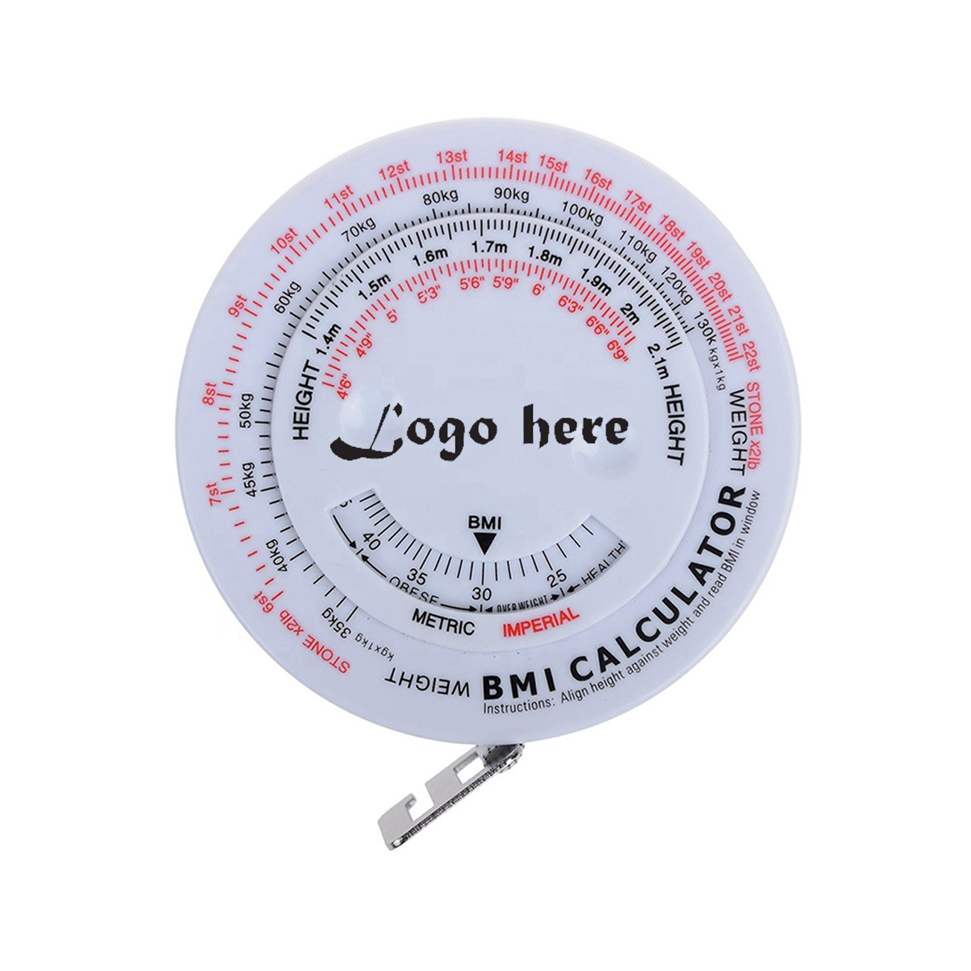 BMI Body Mass Index Retractable Tape 1