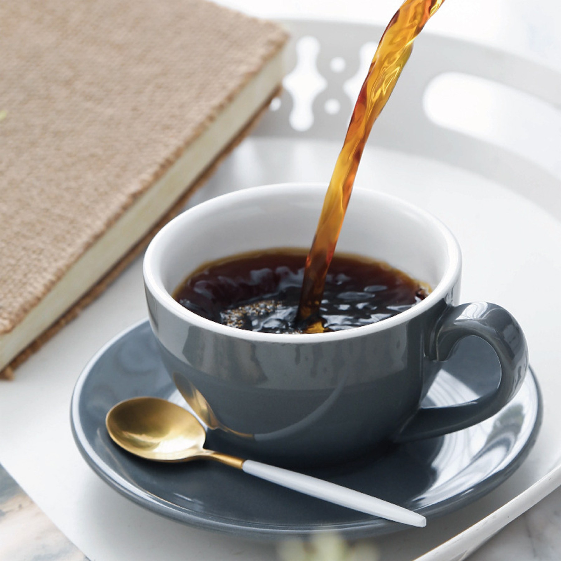 7Oz Ceramic Coffee Cup Set 9