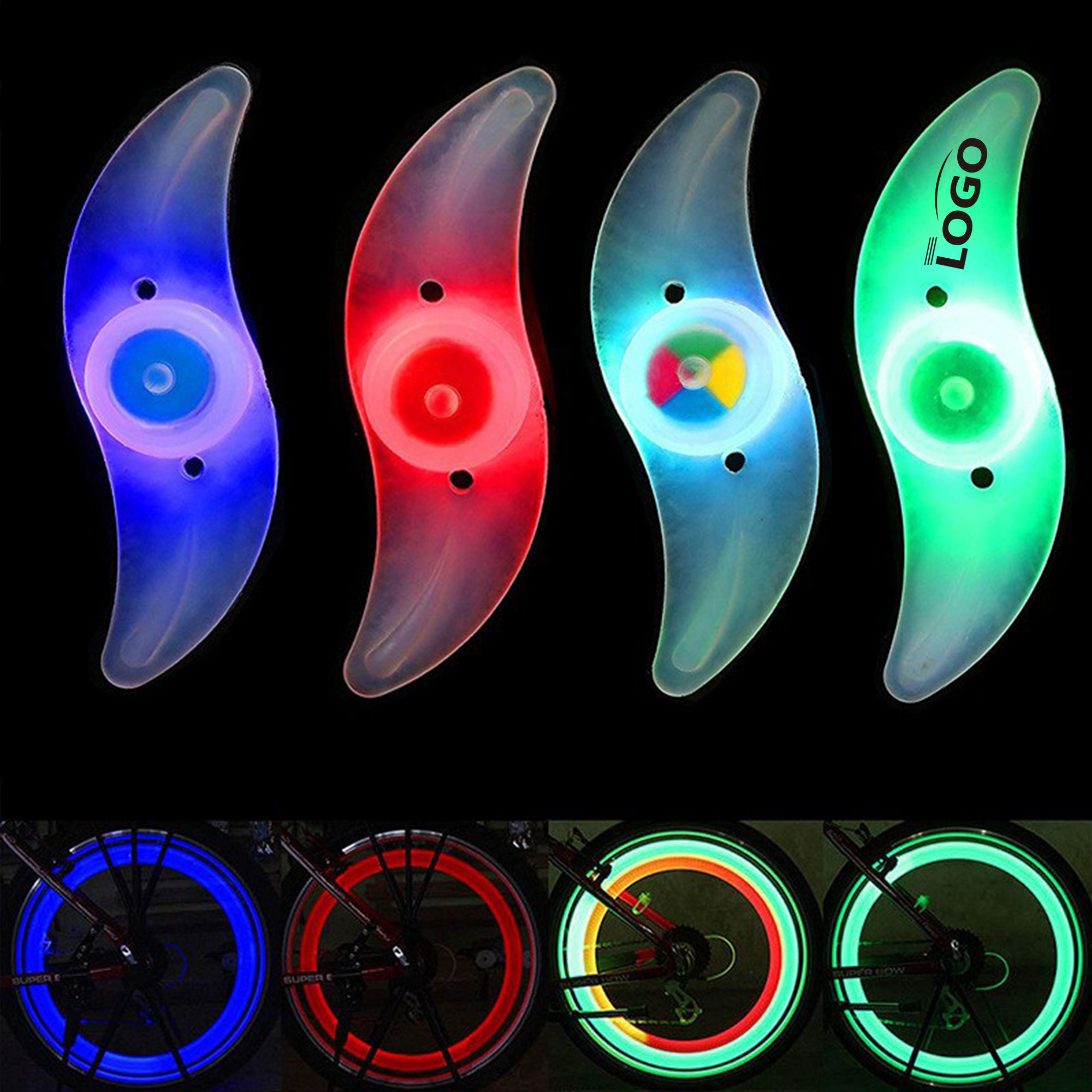 Bike LED Spoke Lights Easy Install Colorful Wheel 2