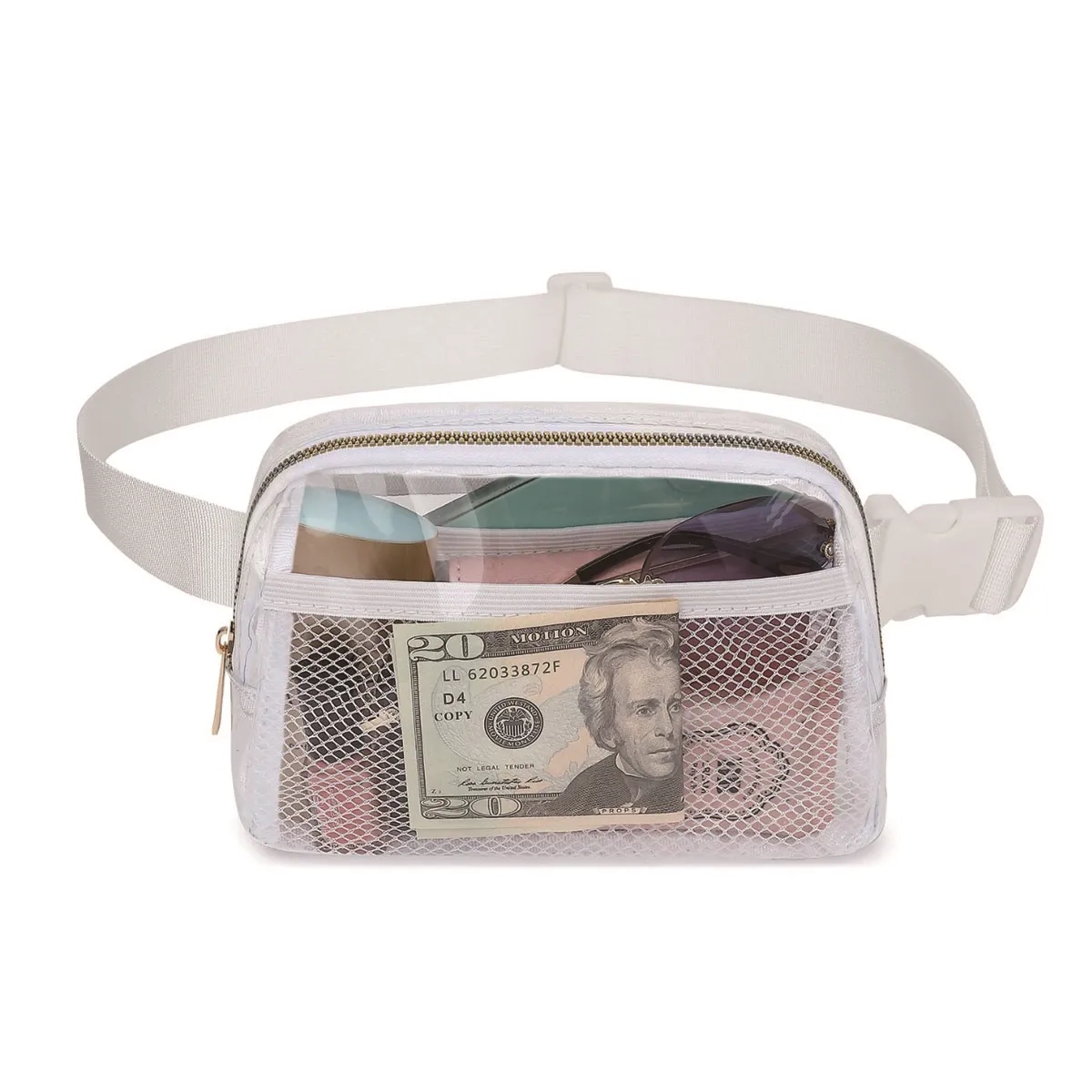Stadium Approved Clear Belt Waist Bag with Adjustable Strap 6