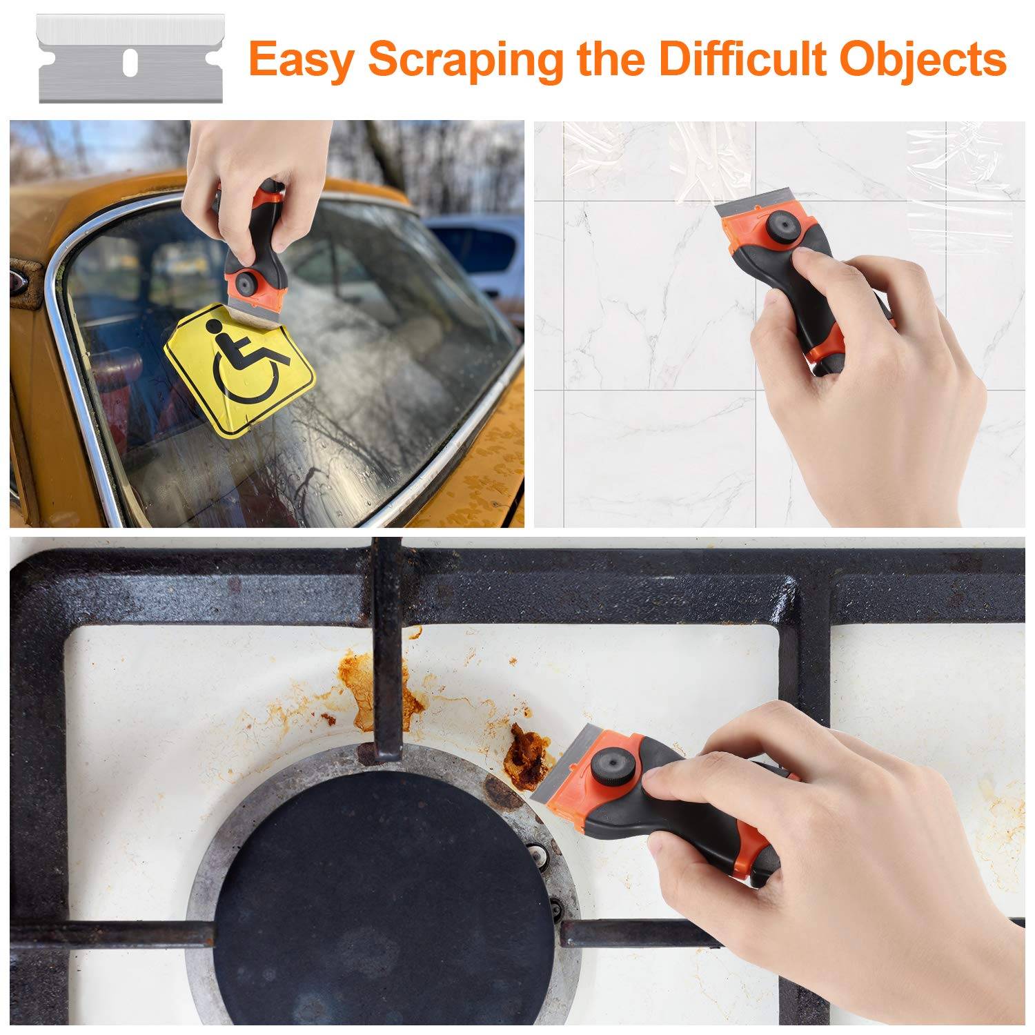 Multi-Function Scraper: Wallpaper & Car Film Smoother Tool 7