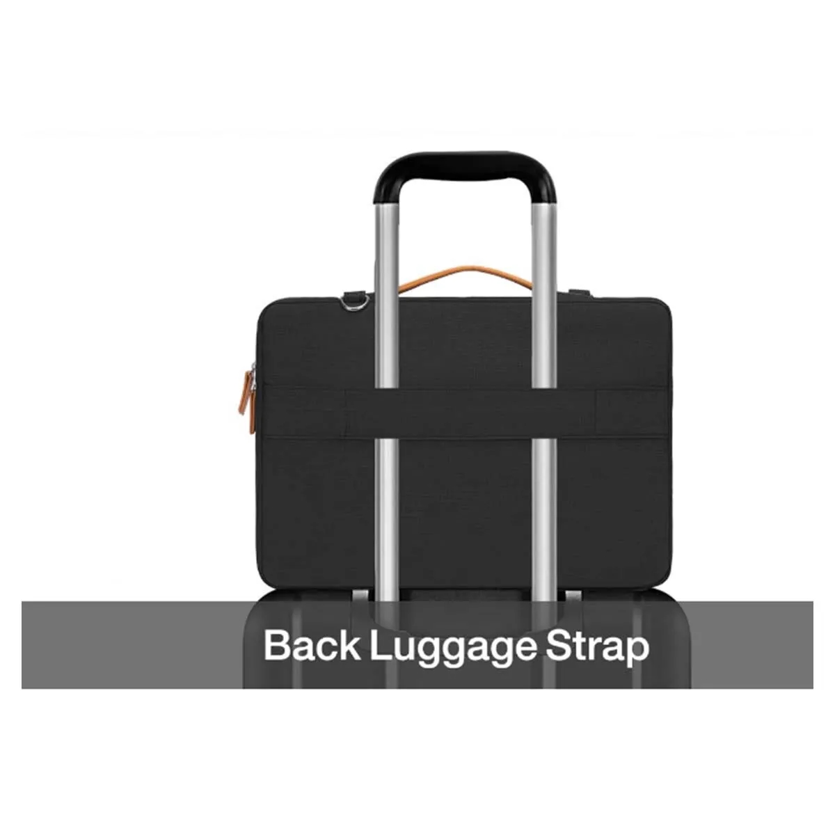 Shock Resistant Laptop Sleeve Briefcase Messenger Bag 5