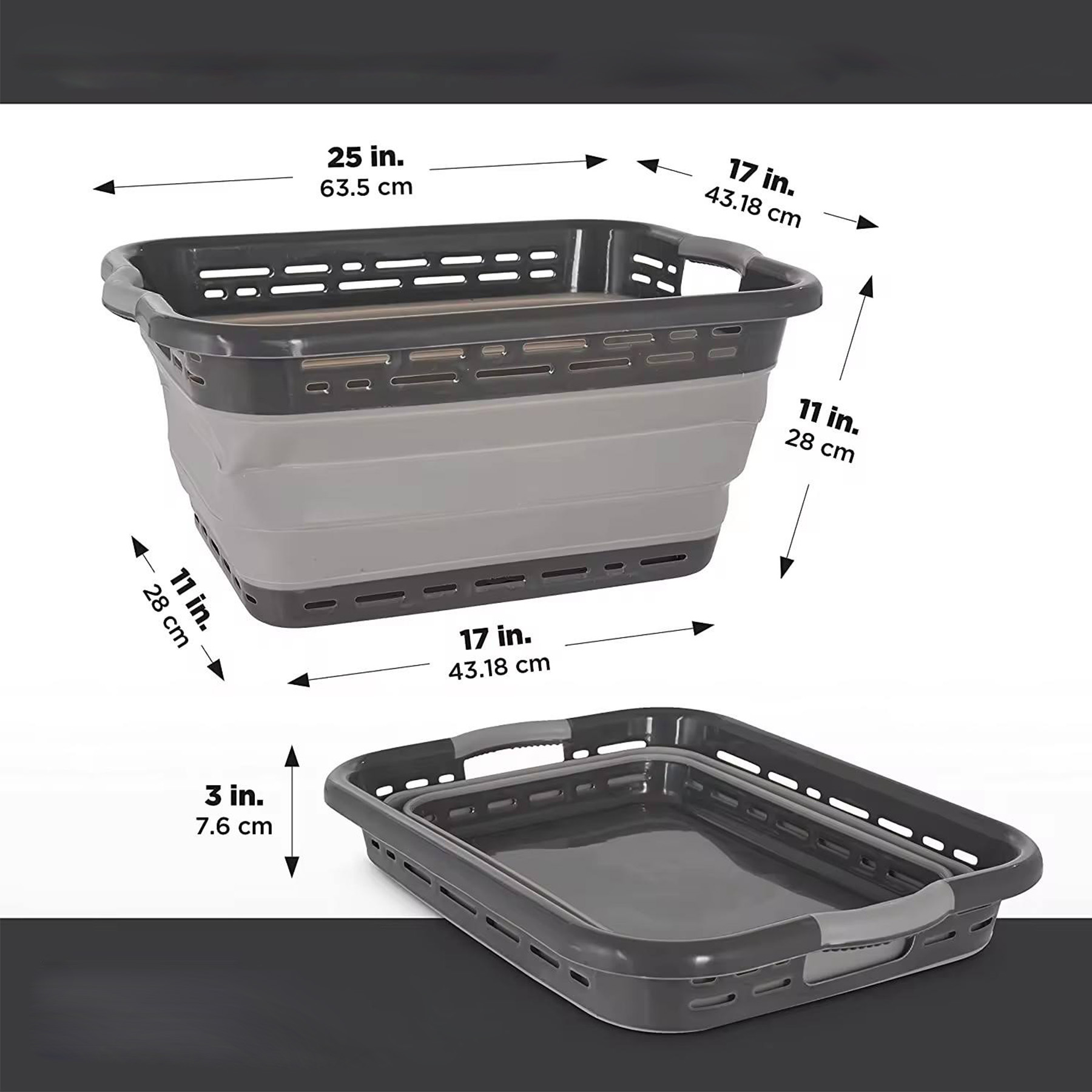 Foldable Multifunctional Household Laundry Basket 6