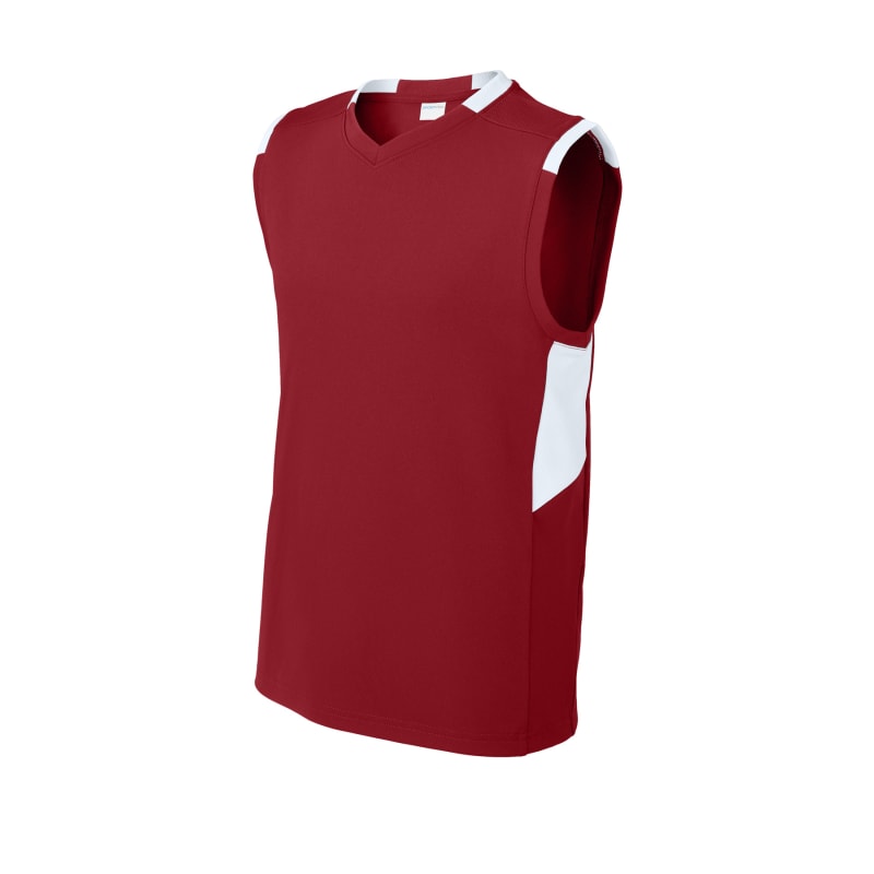 Sport-Tek Youth Club Sleeveless V-Neck 20