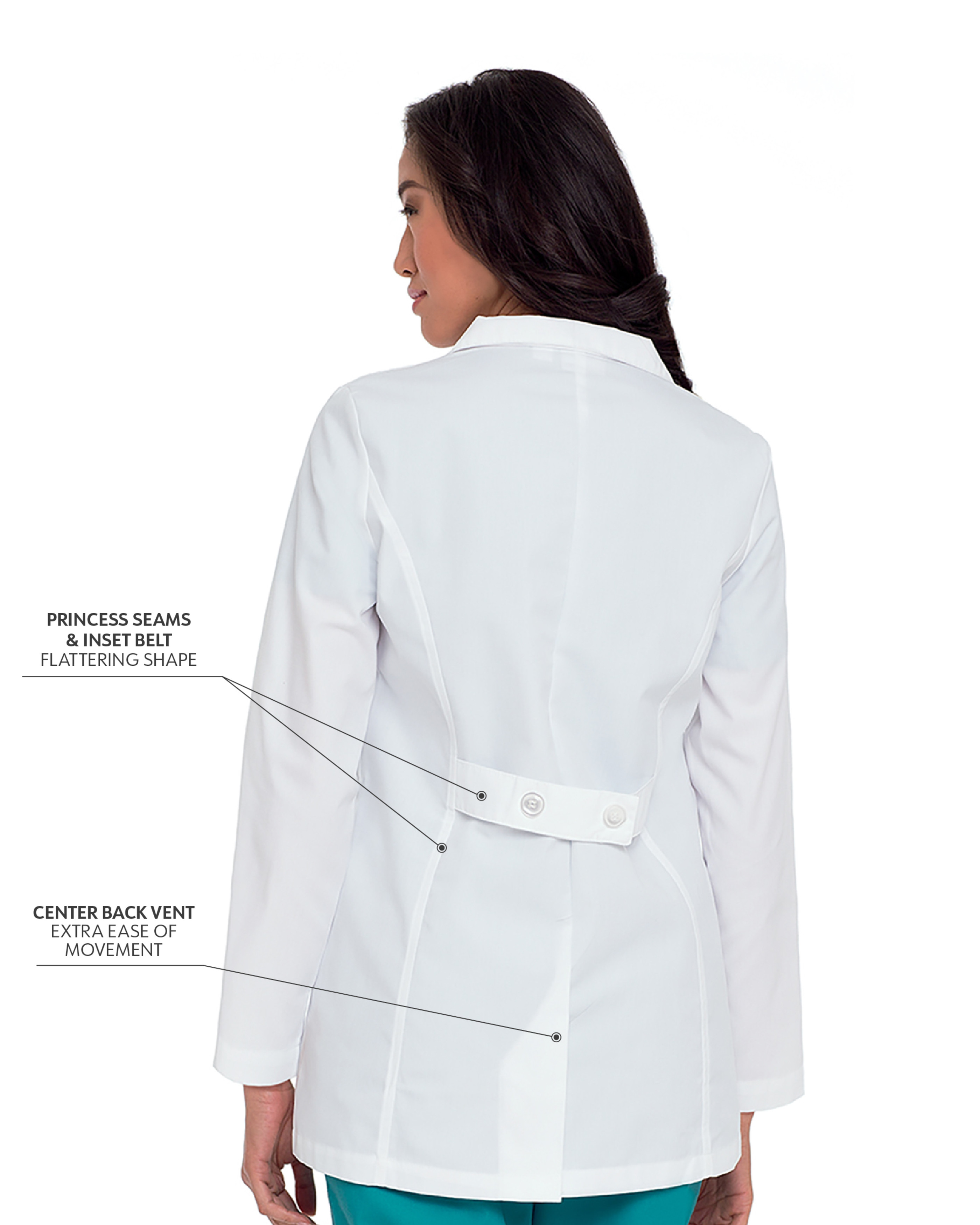 Landau - Essential Lab Coats - Women's Three-Pocket 31" Consultation Lab Coat 2
