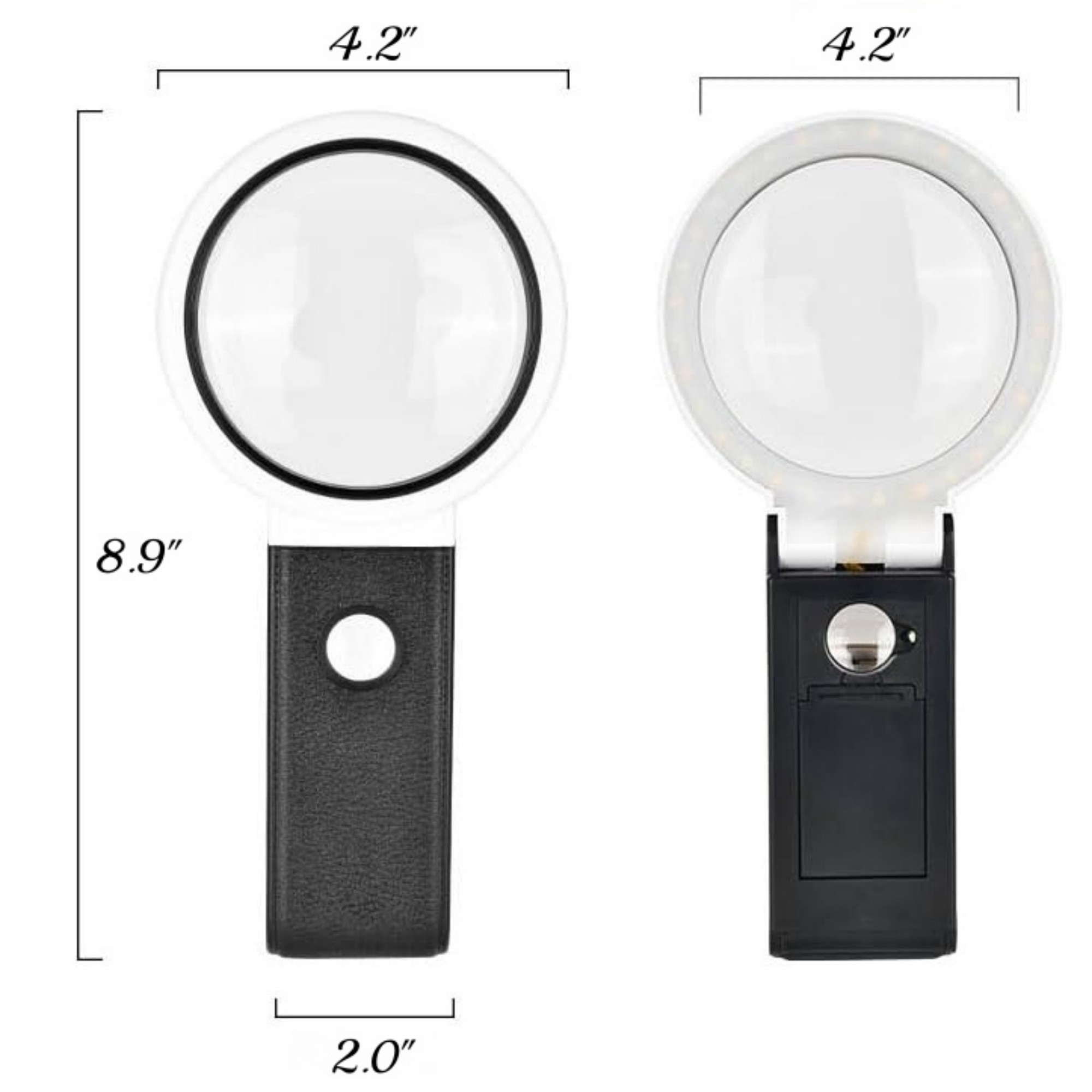 10X 25X Magnifying Glasses With Light And Stand 3