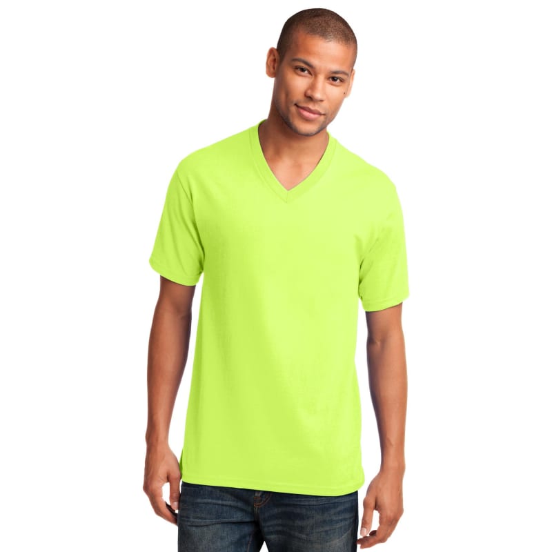 Port & Company Core Cotton V-Neck Tee. 16