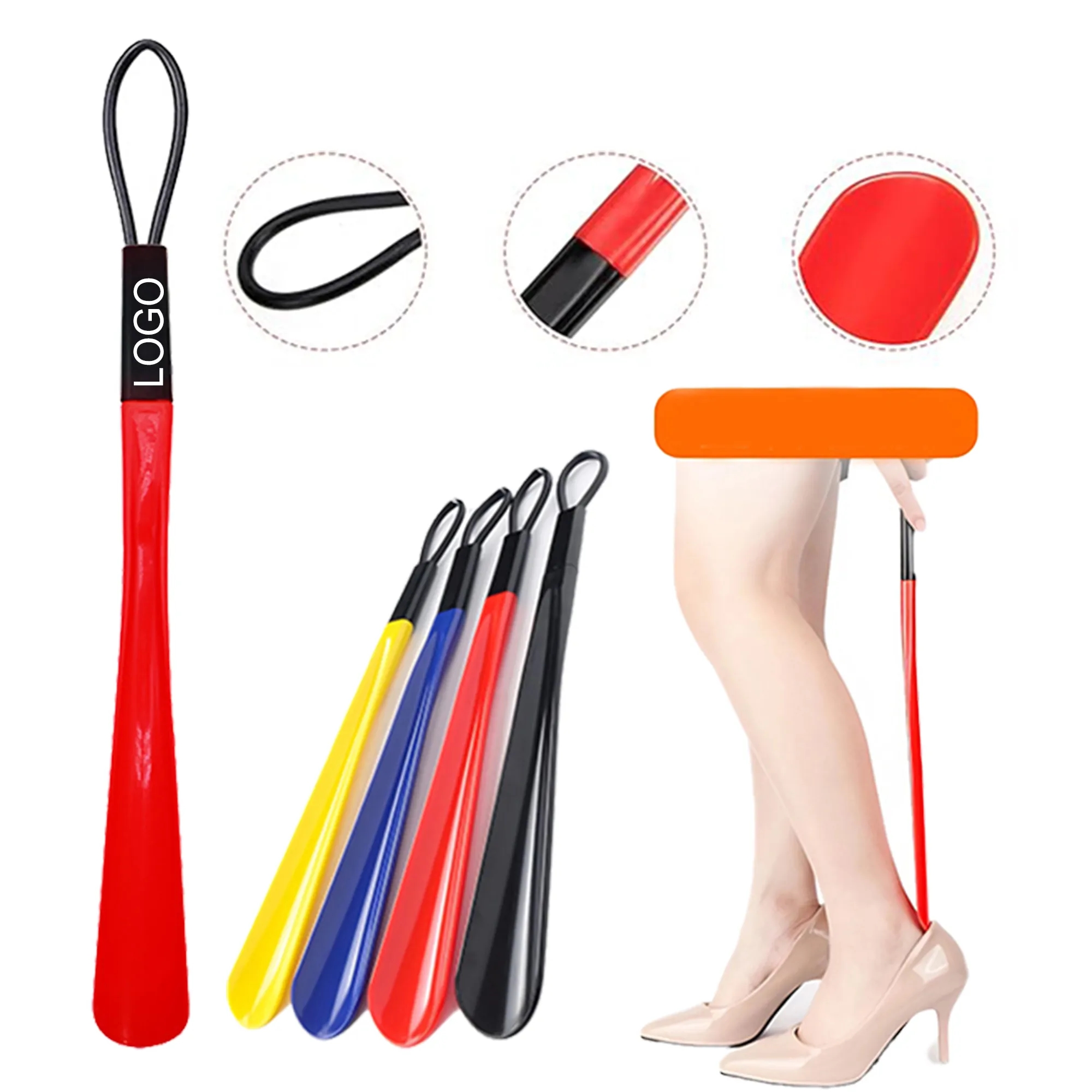 Durable ABS Shoe Horn with Loop 2