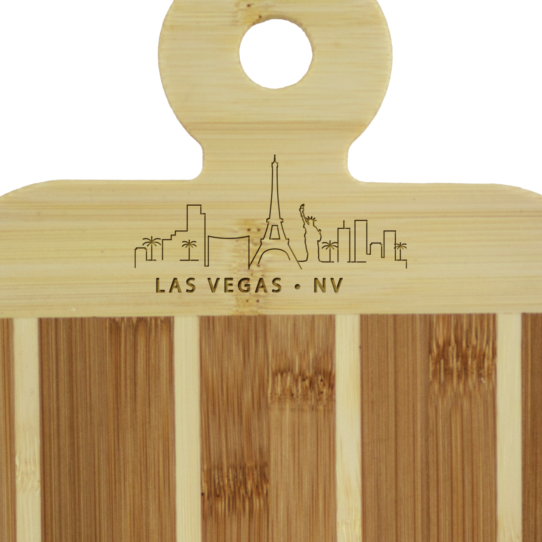 Striped Paddle City Skyline Board - Las Vegas 2