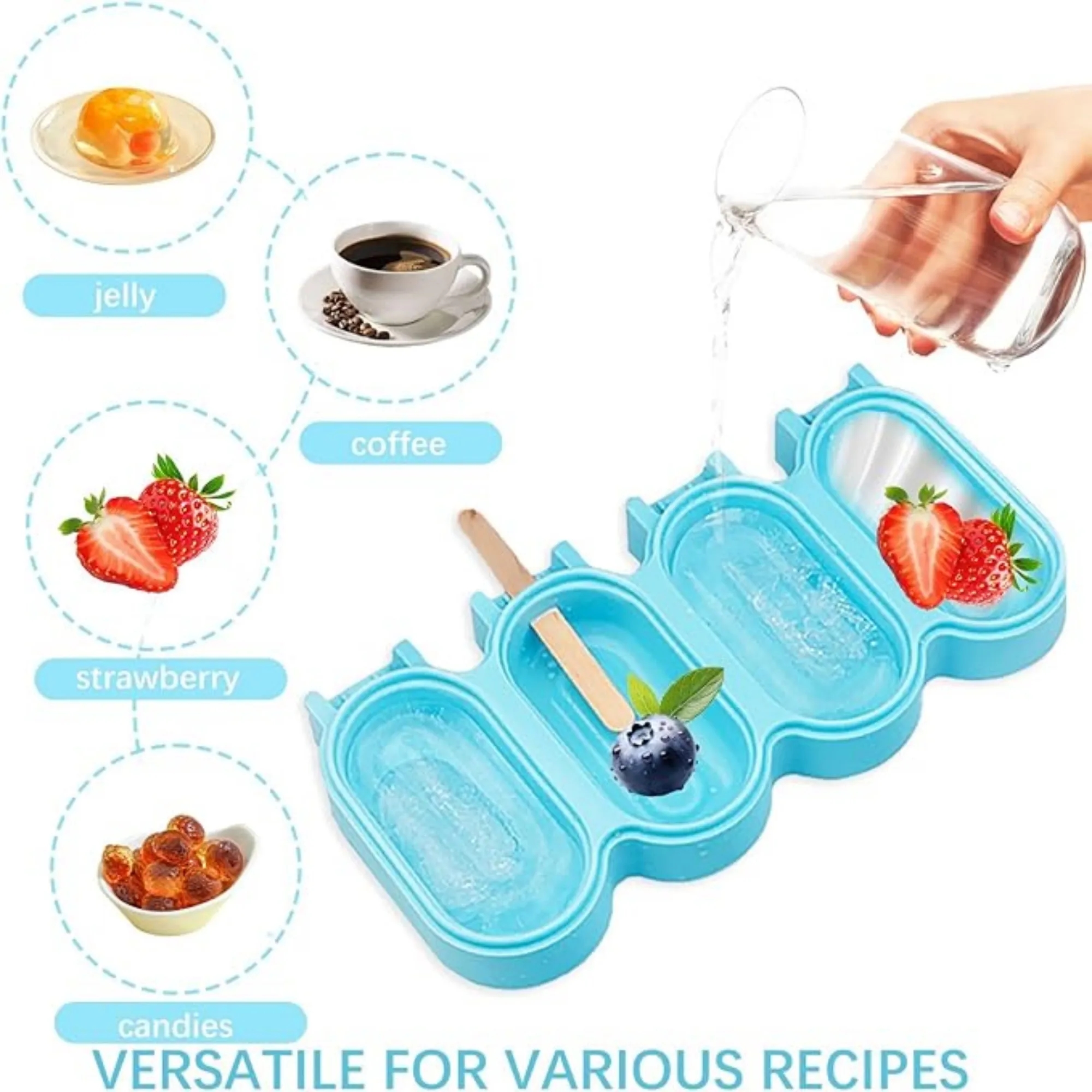 Stackable Silicone Popsicle Molds 6