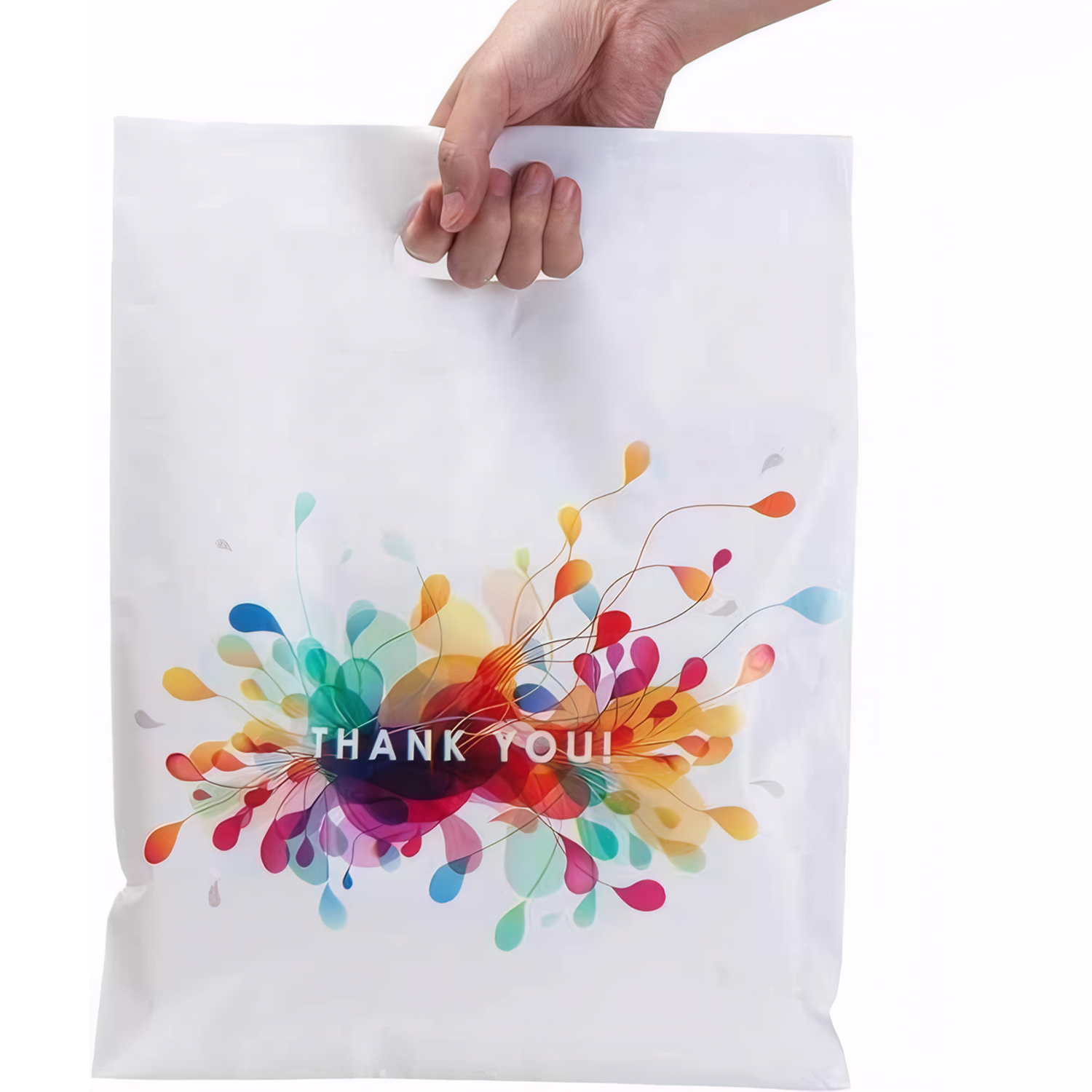12 Mil Reusable Plastic Shopping Bag w/ Handle 5