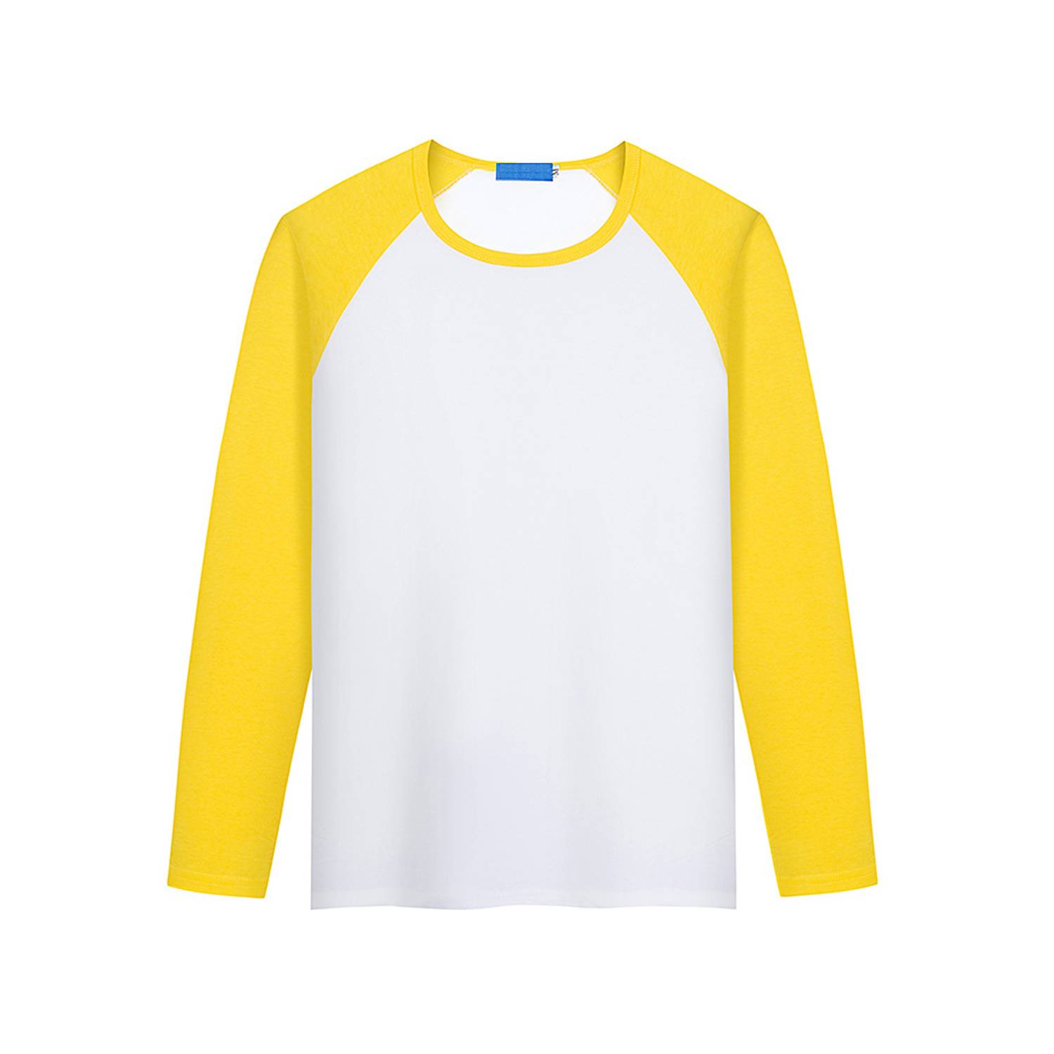 Modal Long Sleeve Colorblock Crew Neck Shirt 7