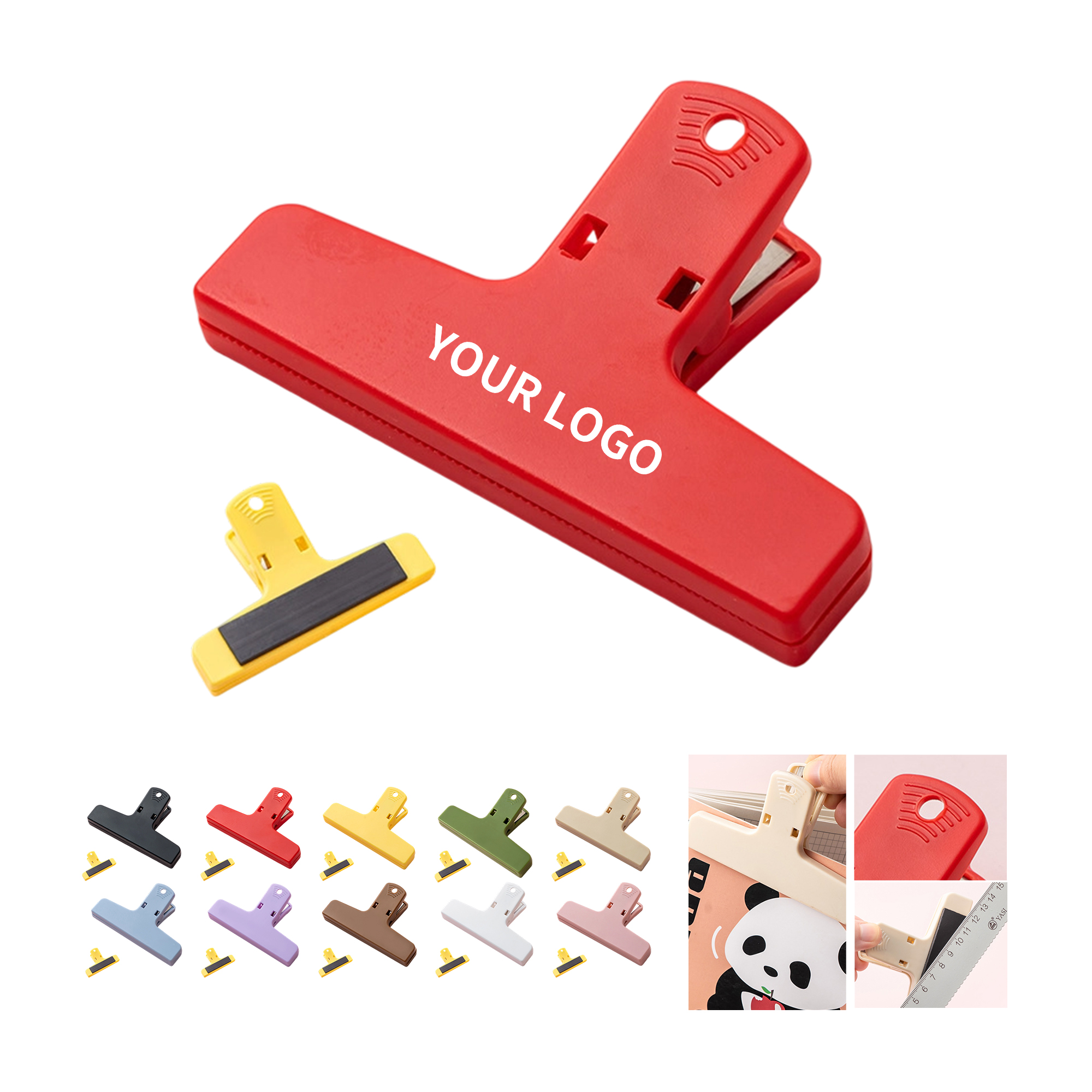 Plastic Magnetic Non Slip Bag Clip For Kitchen And Office Use 5