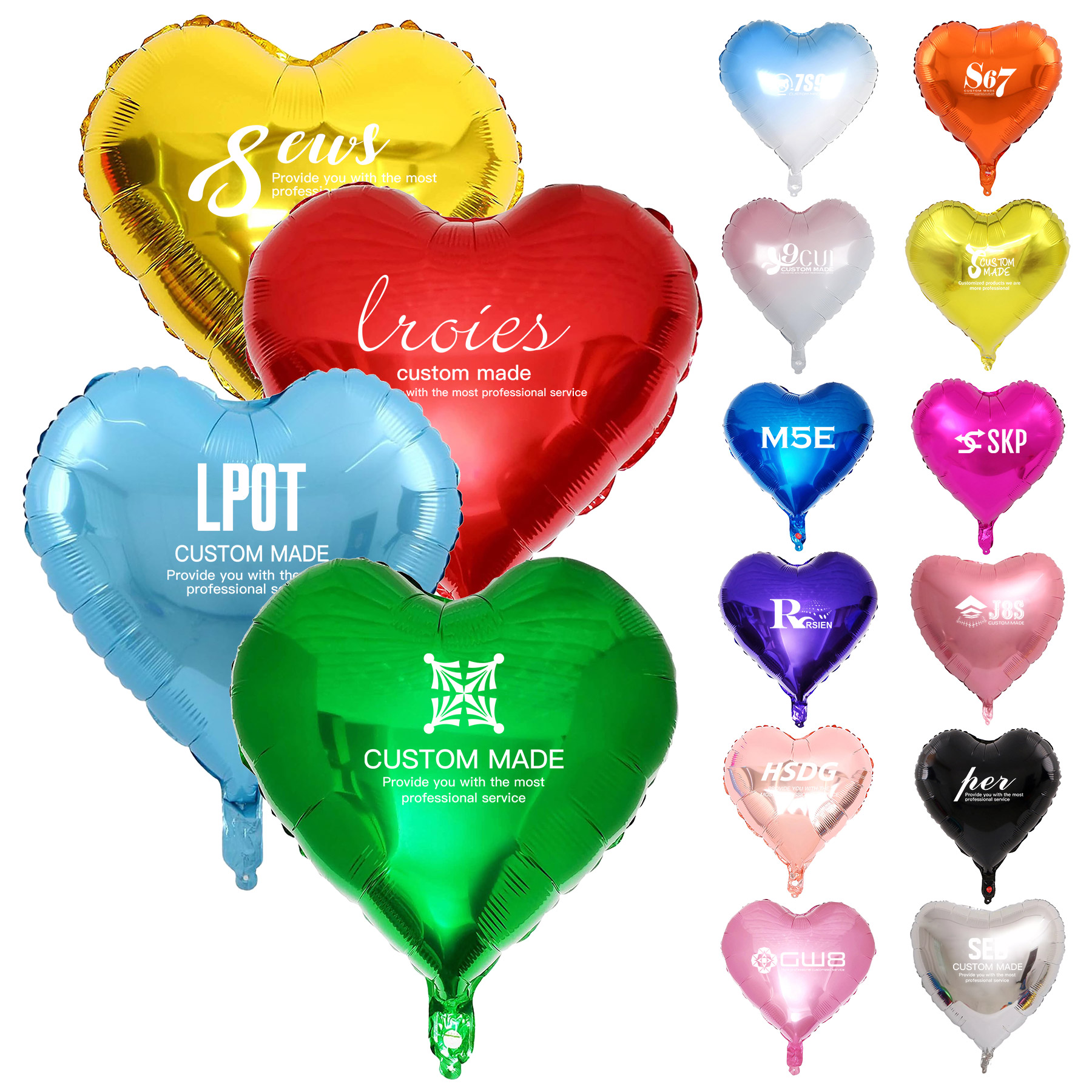 18" Heart-shaped Mylar Balloon 7