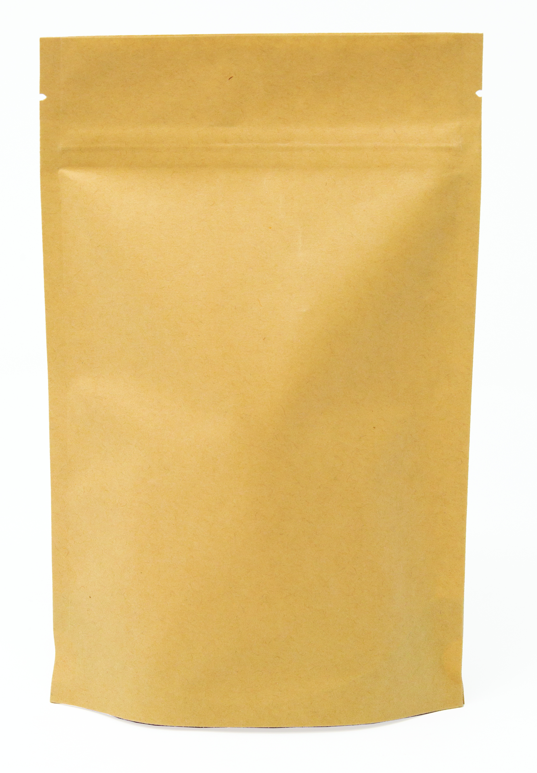 Full Color Stand Up Kraft Pouch with Clear Back (5"W x 8"H x 2.5"D) 2