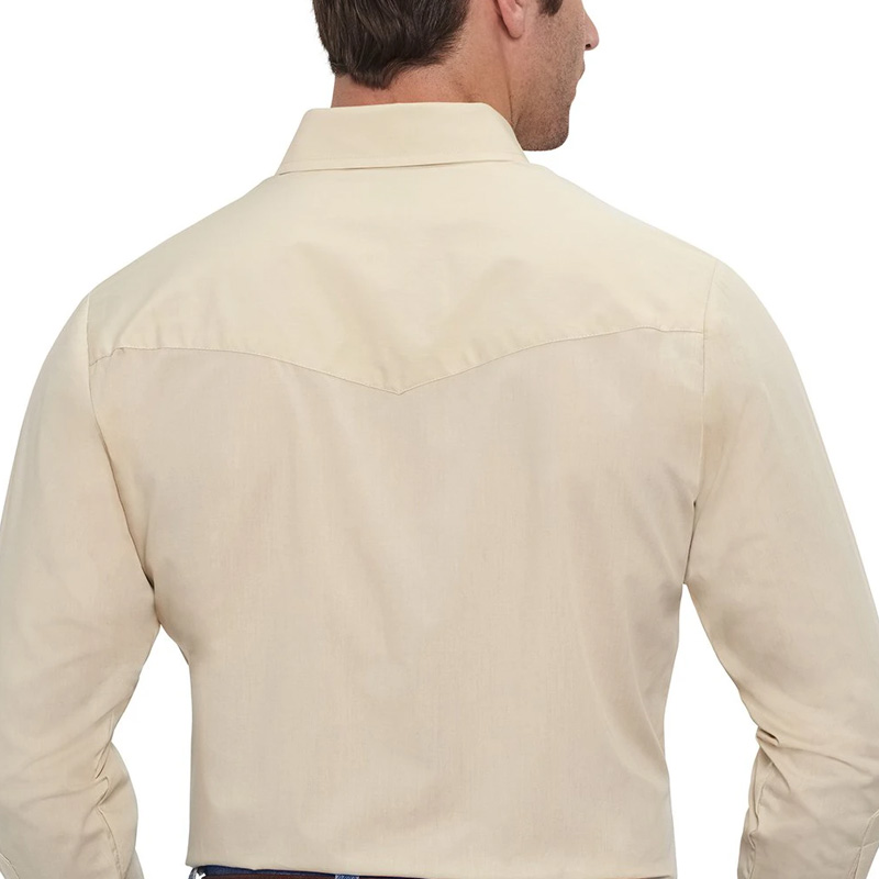 ELY Long Sleeve Solid Western Shirt 7