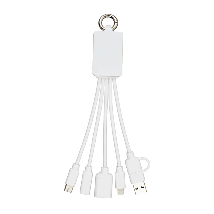 "FUSION" Charging Cable With 2 Port USB Hub 6